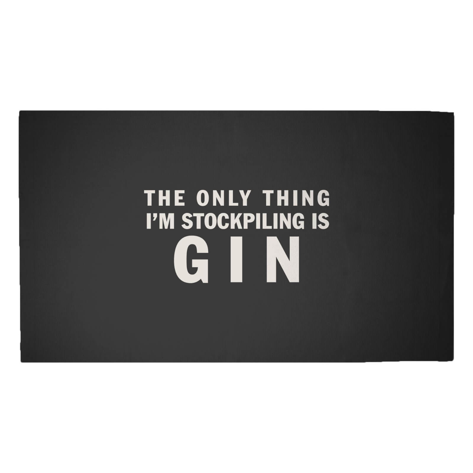 The Only Thing I'm Stockpiling Is Gin Woven Rug - Medium