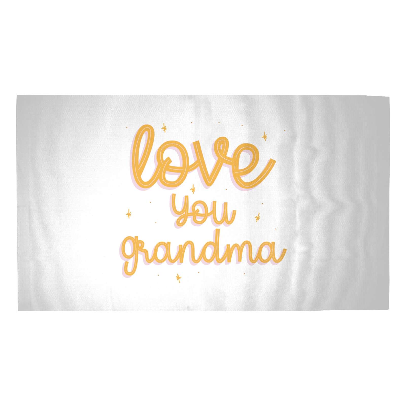 Love You Grandma Woven Rug - Medium