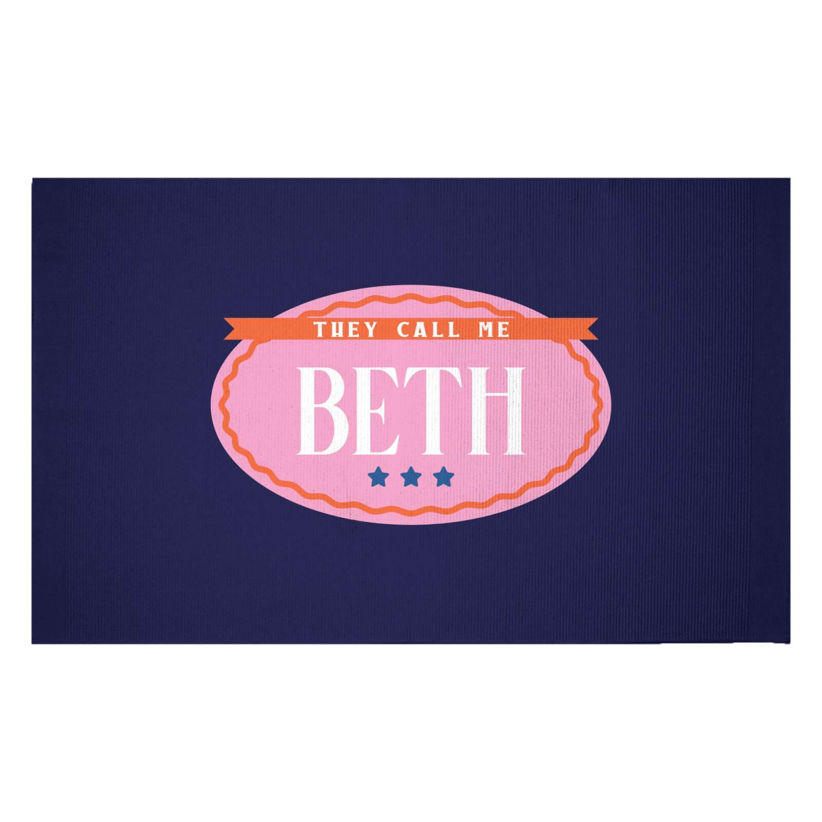 They Call Me Beth Woven Rug - Small