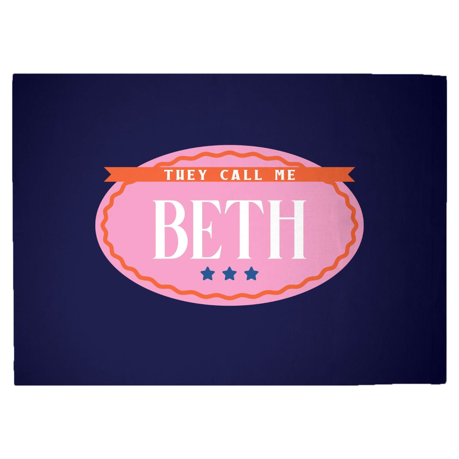 They Call Me Beth Woven Rug - Large