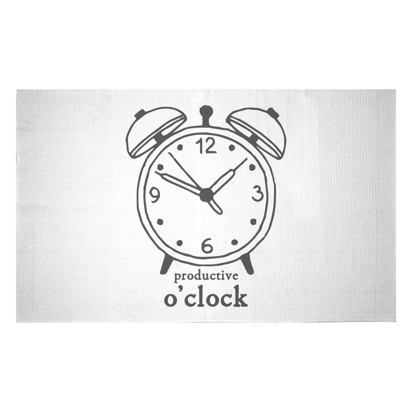 Productive O'Clock Woven Rug - Small