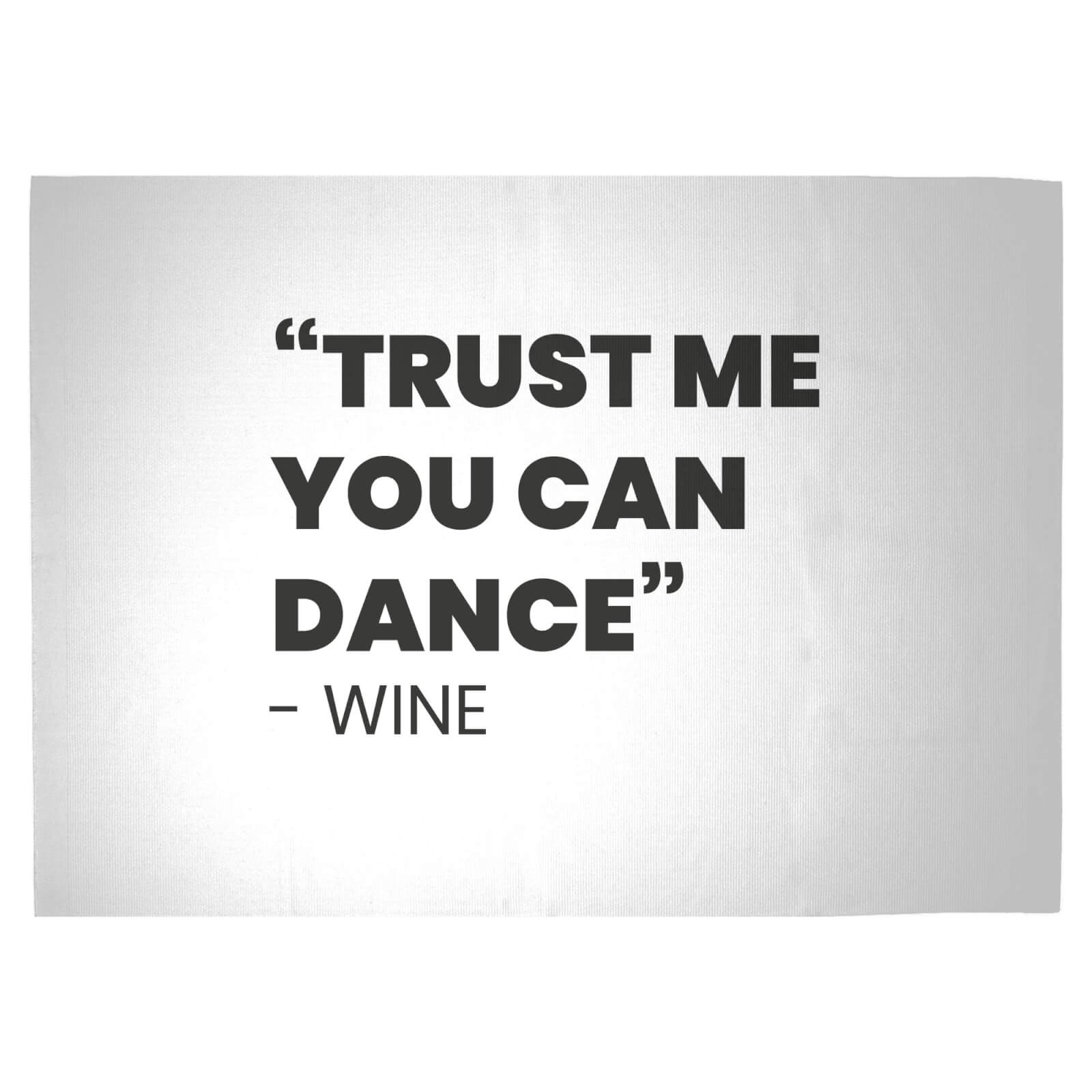 Trust Me You Can Dance - Wine Woven Rug - Large