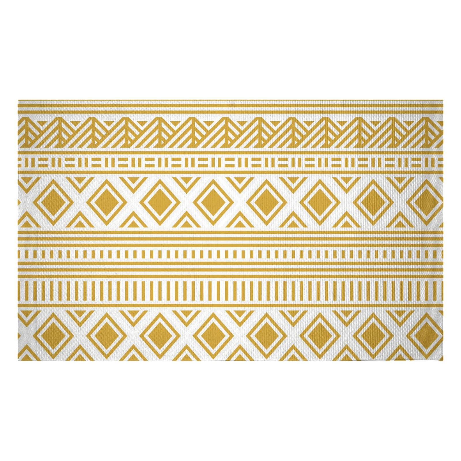 Aztec Lines Woven Rug - Small