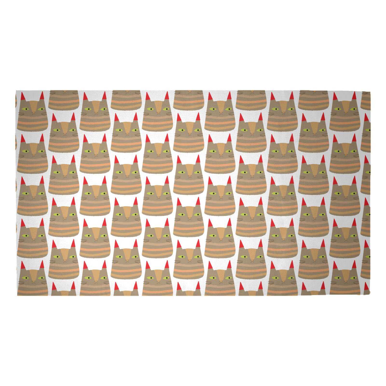 Brown Cat Woven Rug - Medium