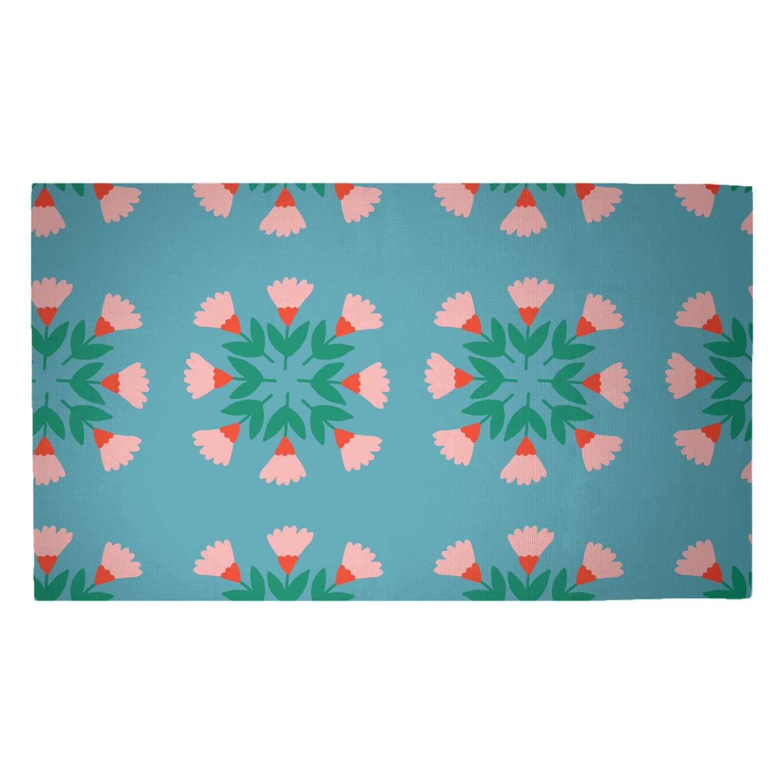 Circle Bunch Florals Woven Rug - Medium