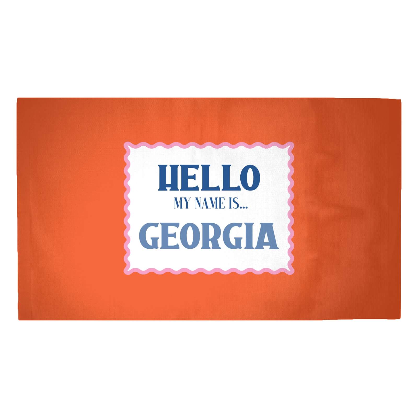 Hello, My Name Is Georgia Woven Rug - Medium