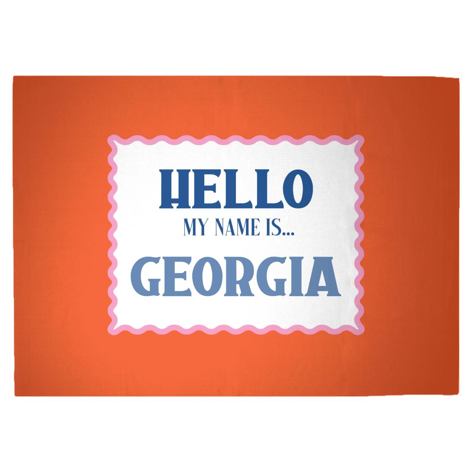 Hello, My Name Is Georgia Woven Rug - Large