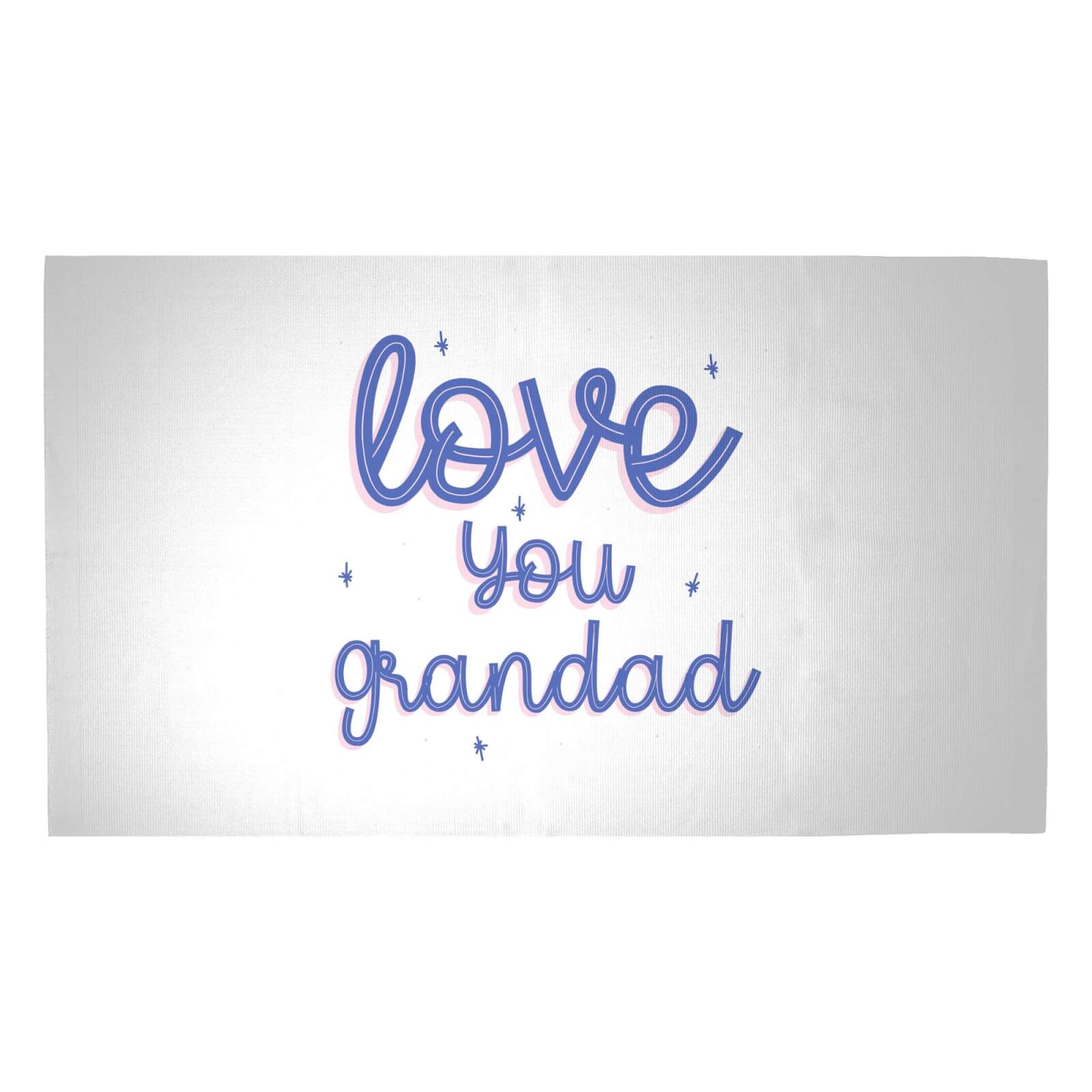Love You Grandad Woven Rug - Medium