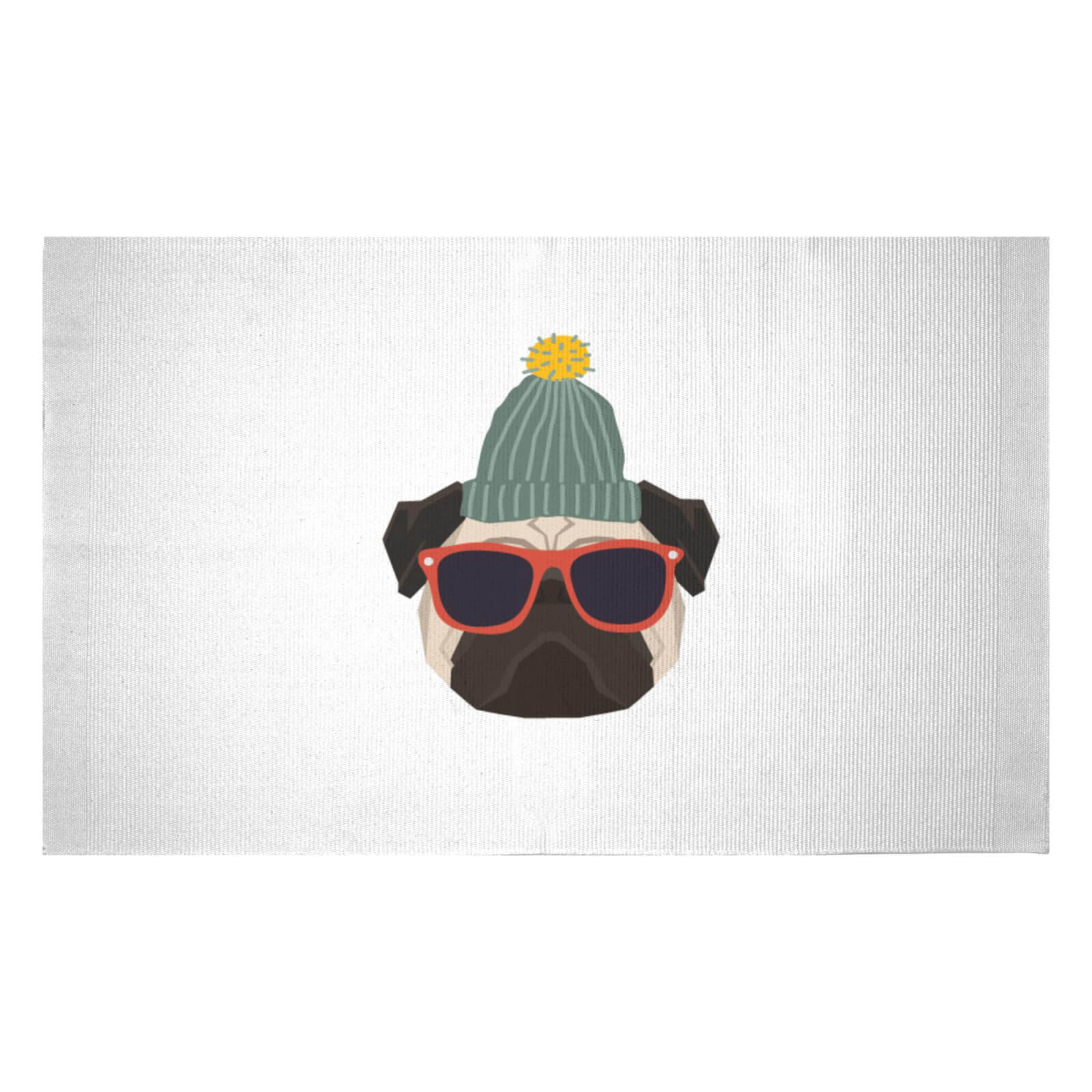 Cool Pug Woven Rug - Small