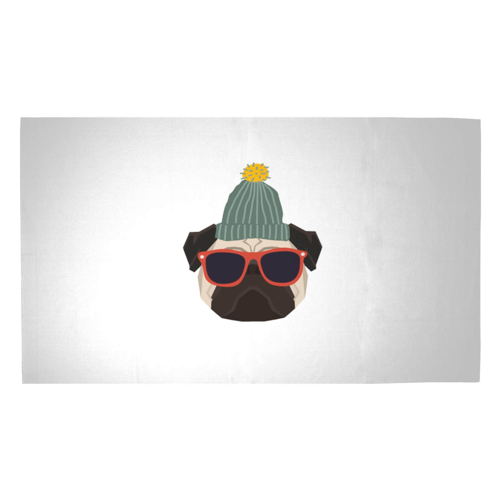 Cool Pug Woven Rug - Medium