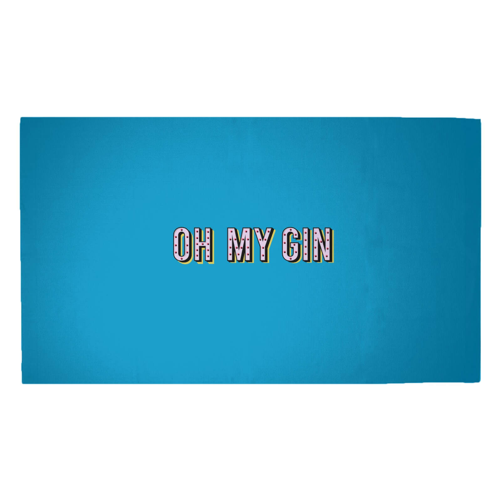 Oh My Gin Blue Woven Rug - Medium