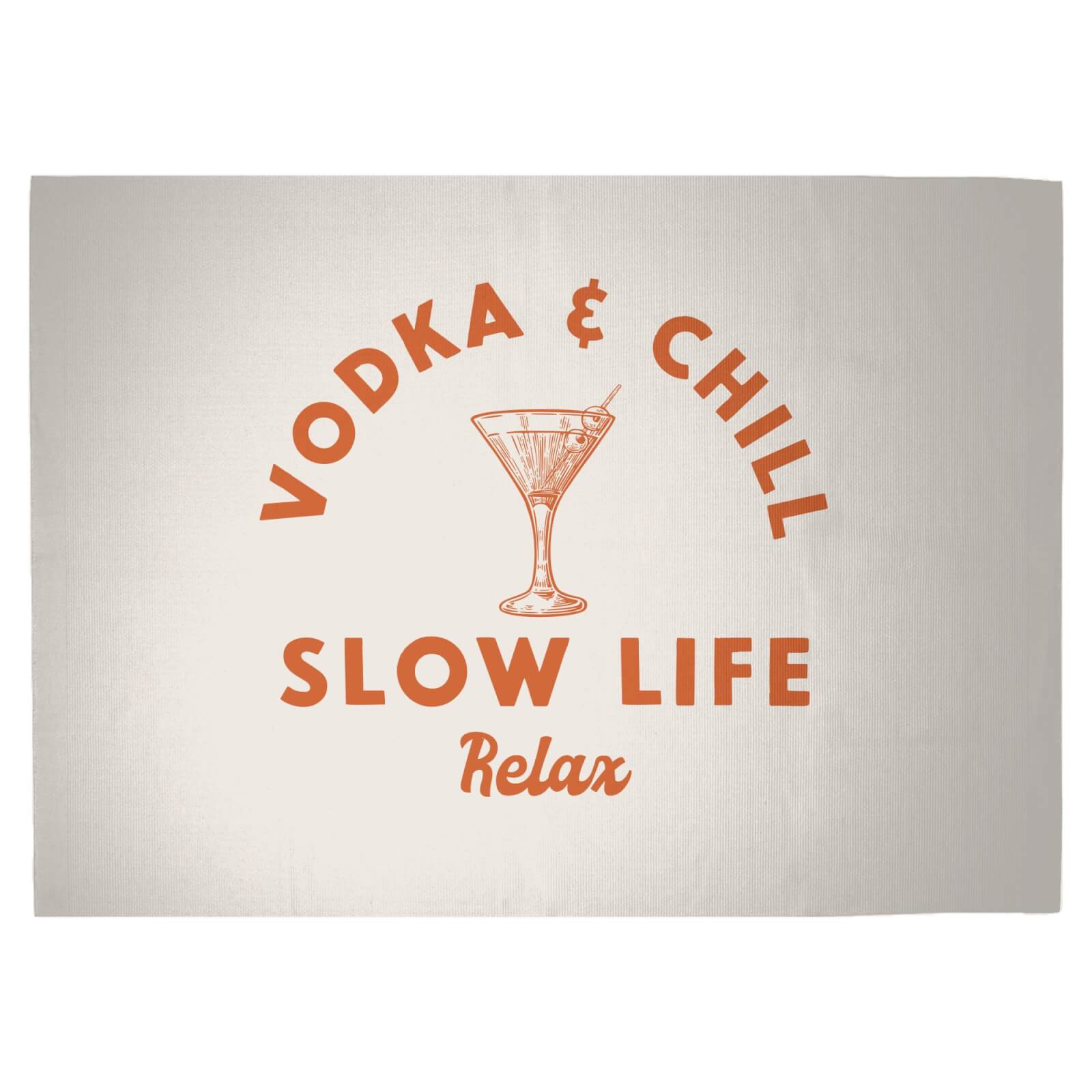 Vodka And Chill Woven Rug - Large