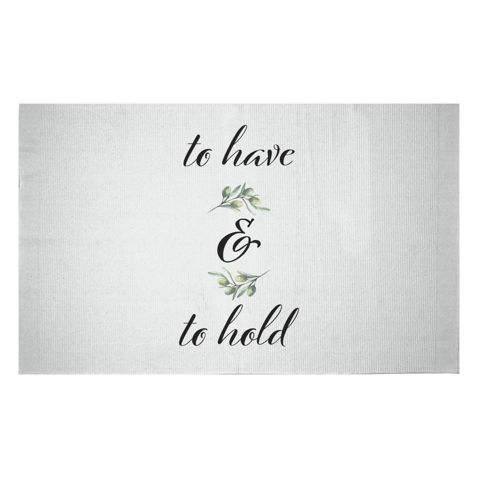 To Have And To Hold Woven Rug - Small