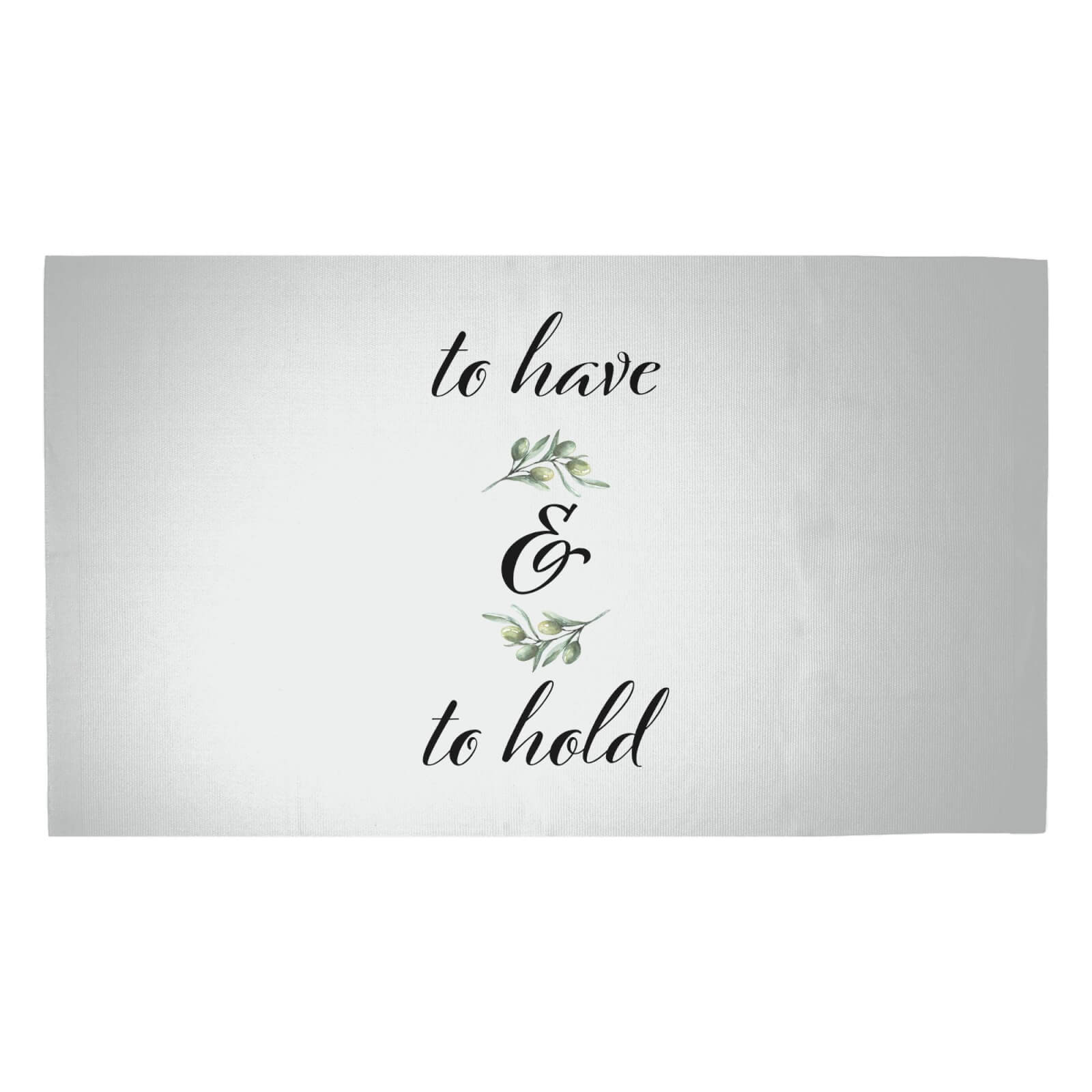 To Have And To Hold Woven Rug - Medium