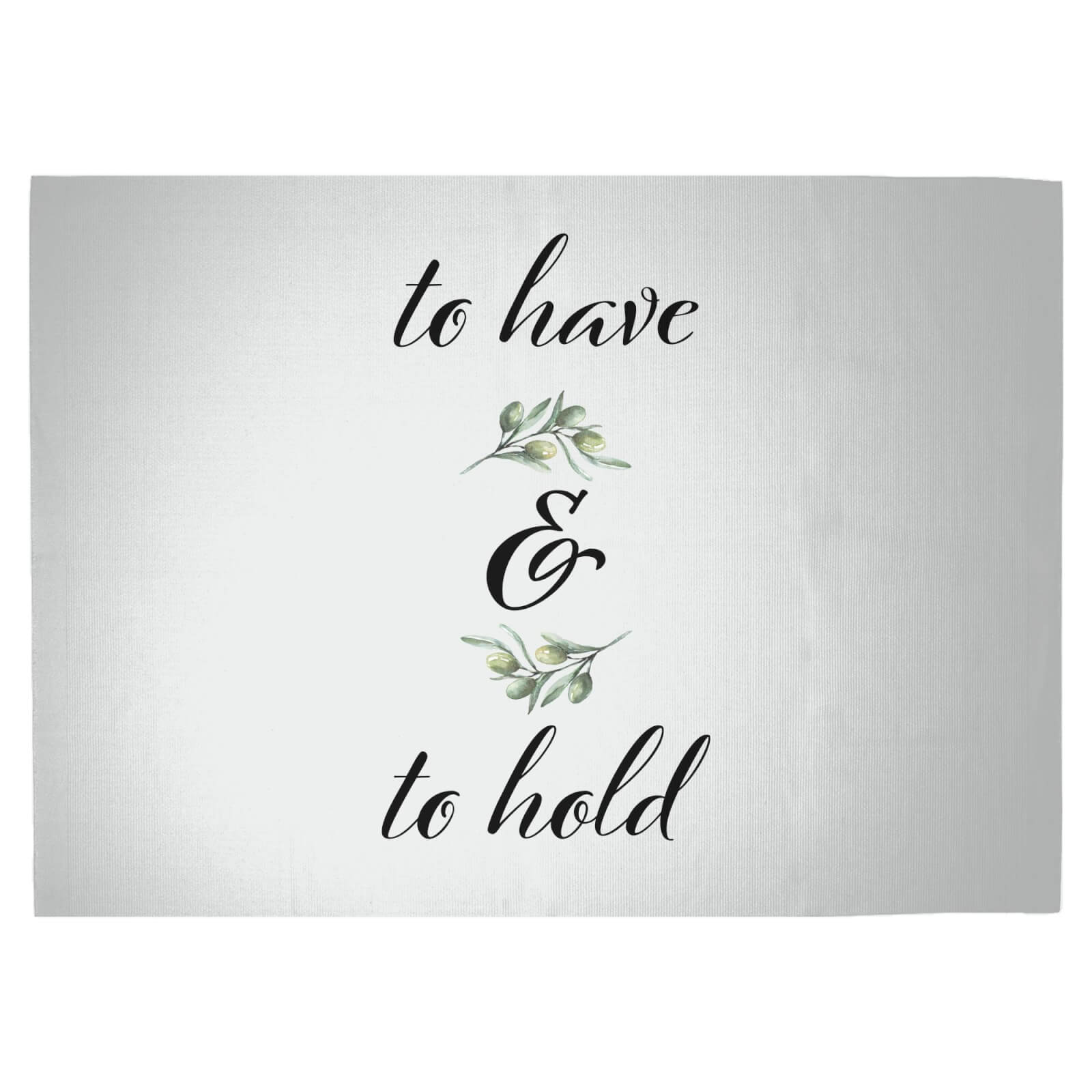 To Have And To Hold Woven Rug - Large