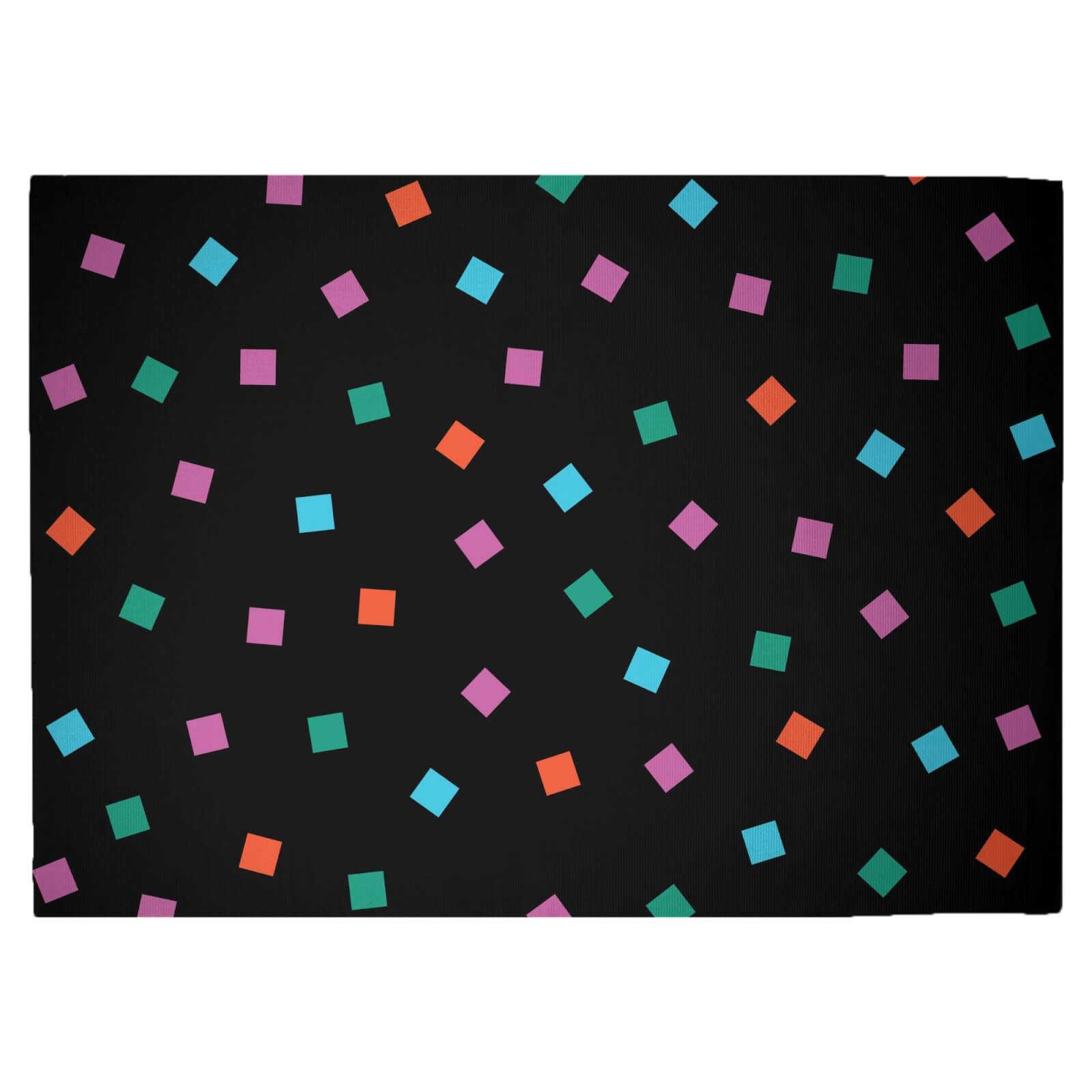 Rainbow Bold Blocks Woven Rug - Large