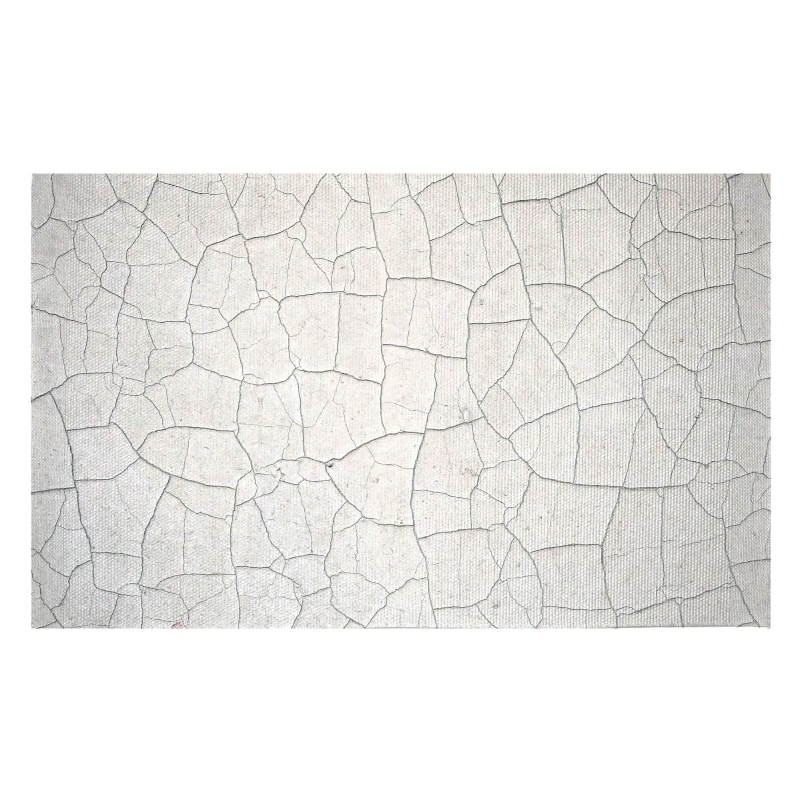 Cracked Texture Woven Rug - Small
