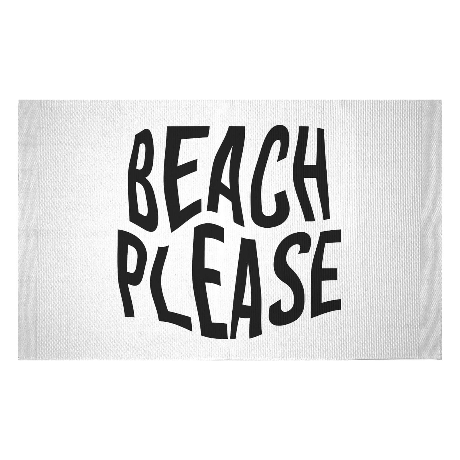 Beach Please Woven Rug - Small