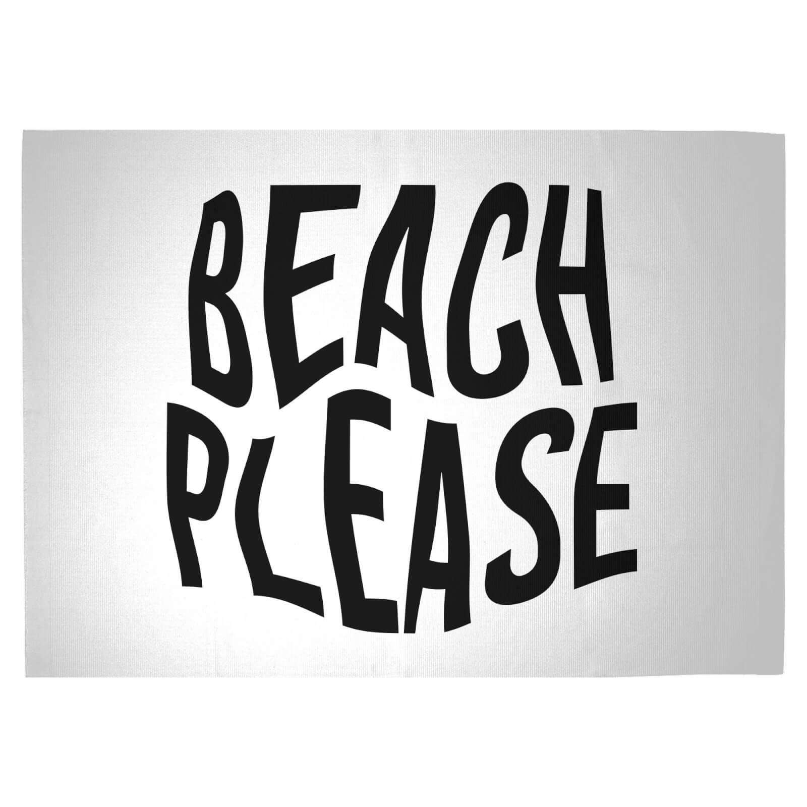 Beach Please Woven Rug - Large