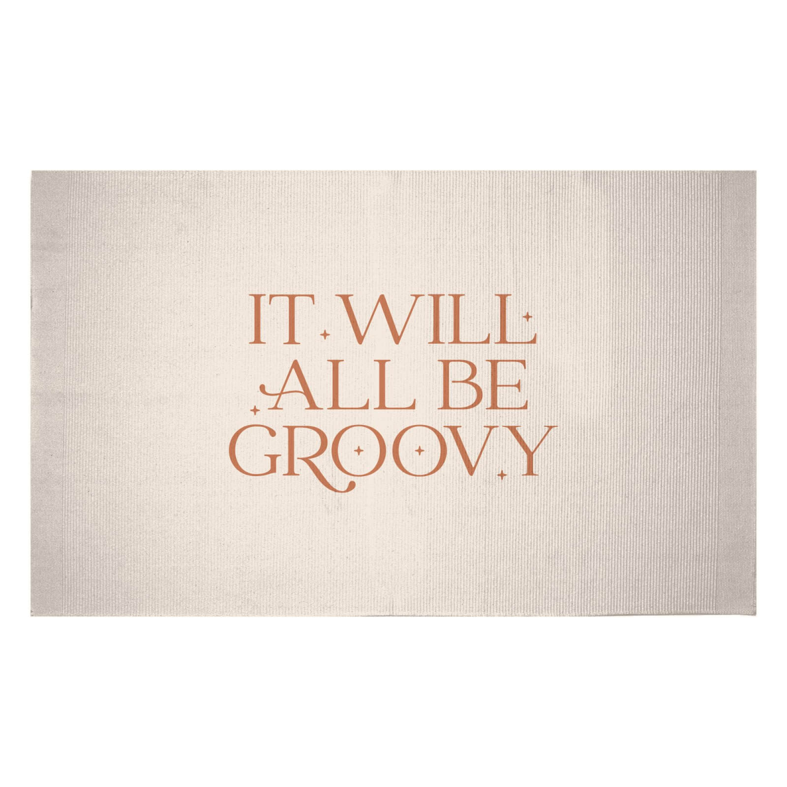 It Will All Be Groovy Woven Rug - Small