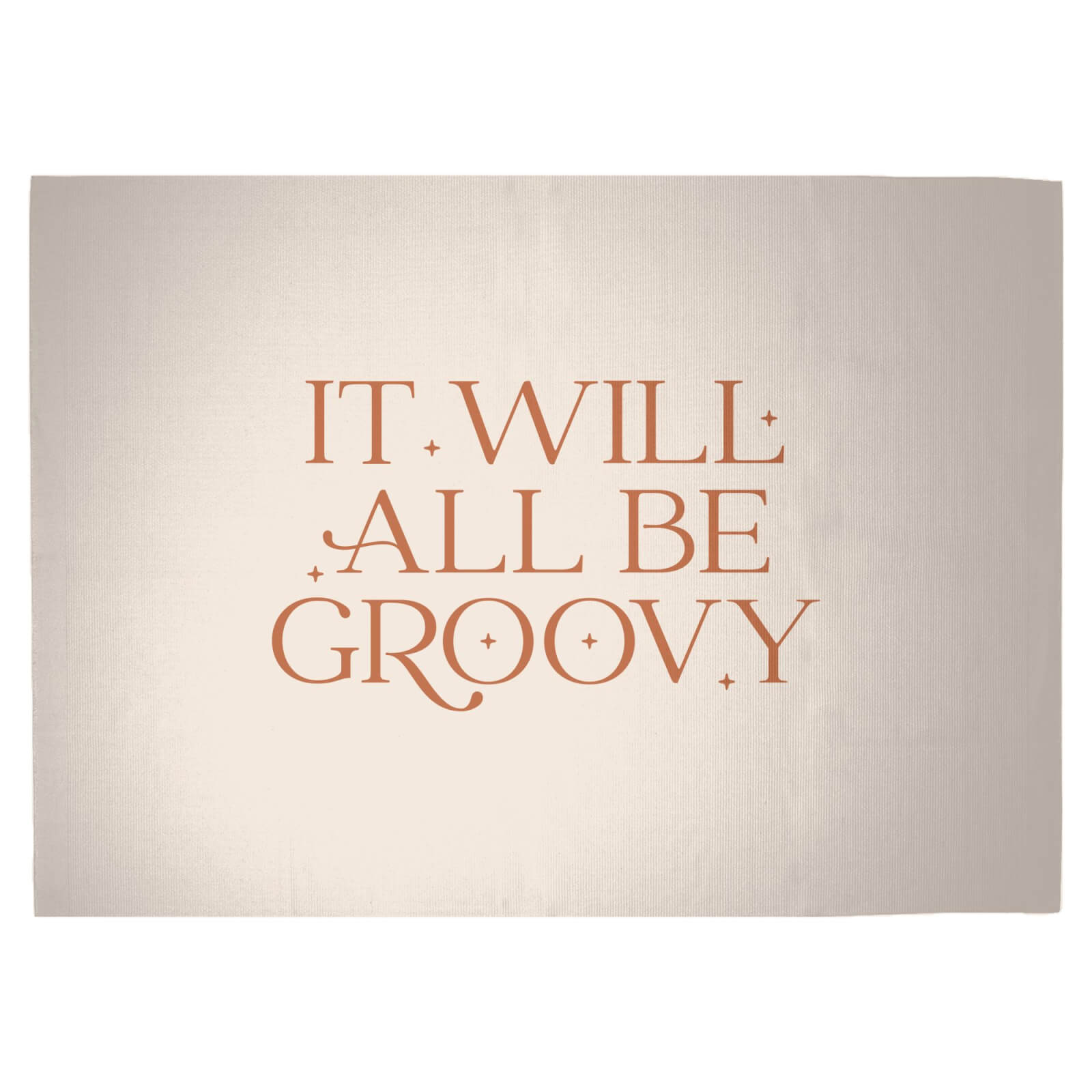 It Will All Be Groovy Woven Rug - Large