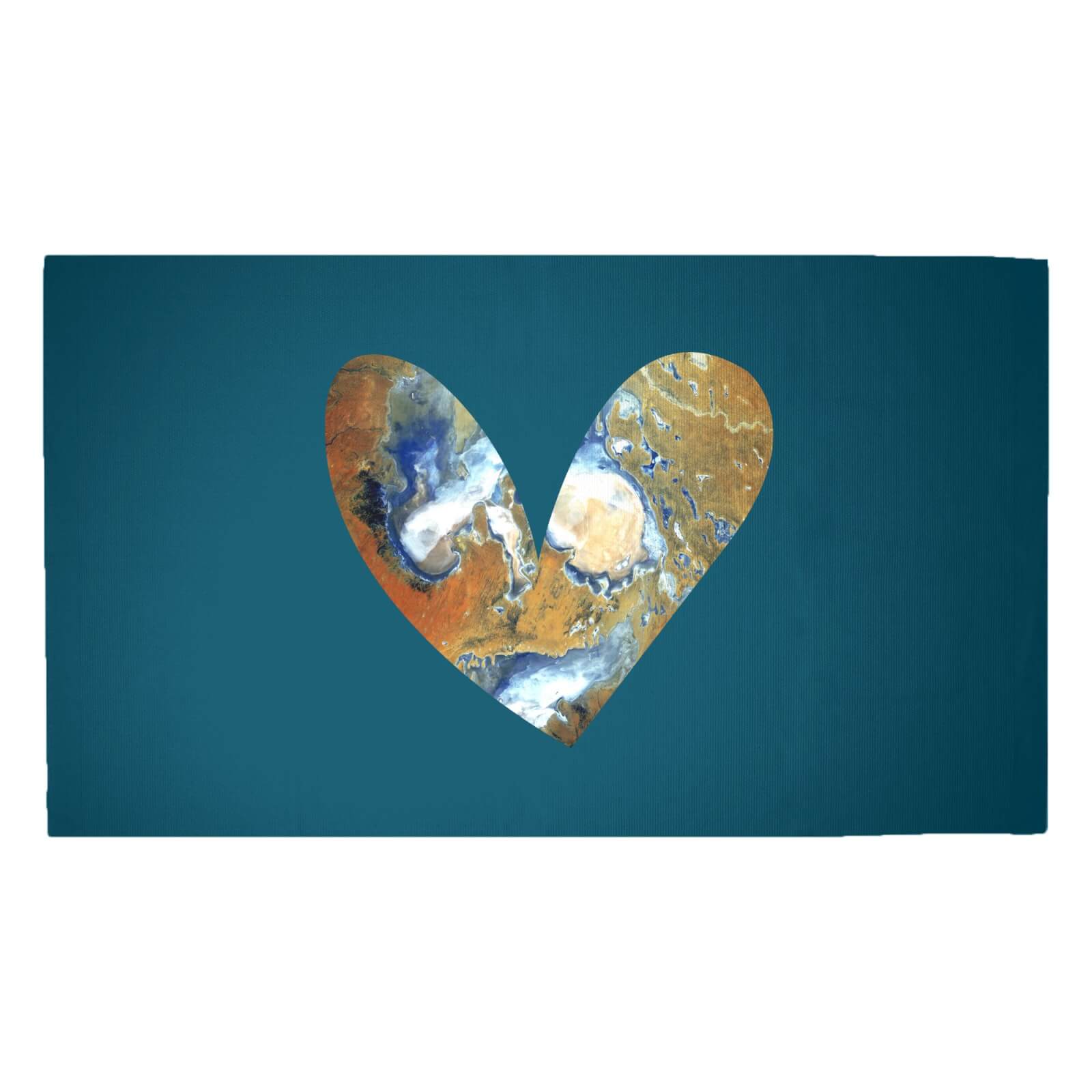 Heart Earth Woven Rug - Medium