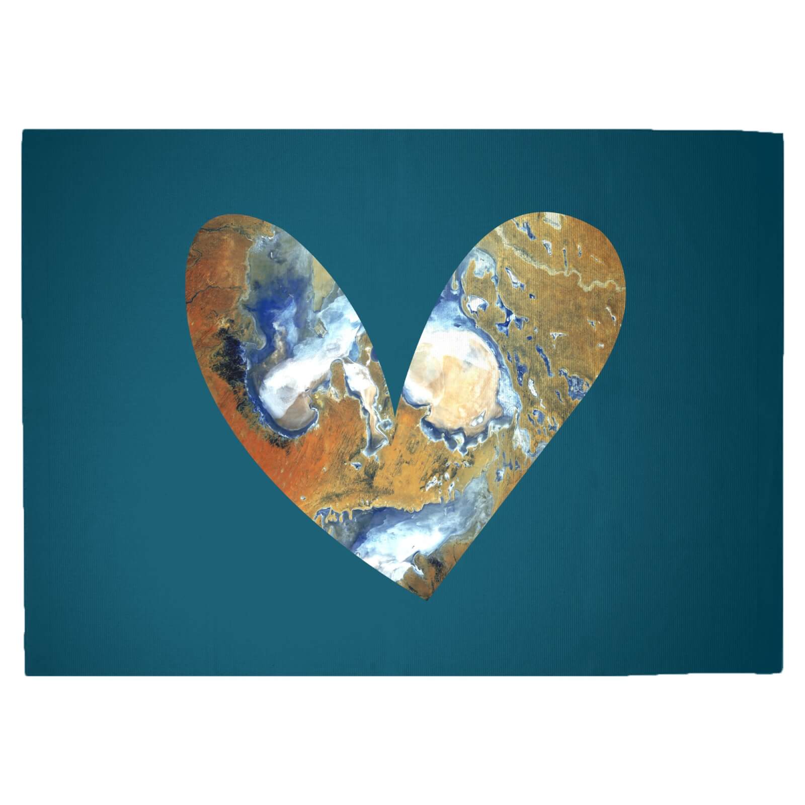 Heart Earth Woven Rug - Large