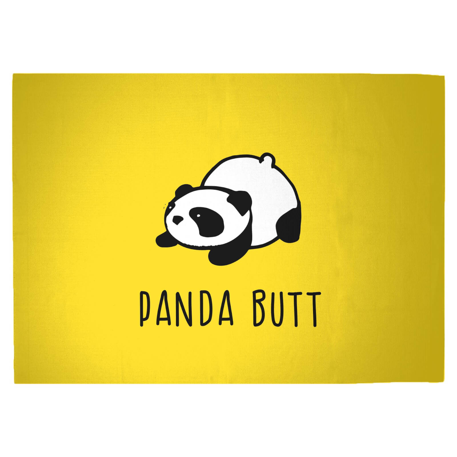 Panda Butt Woven Rug - Large