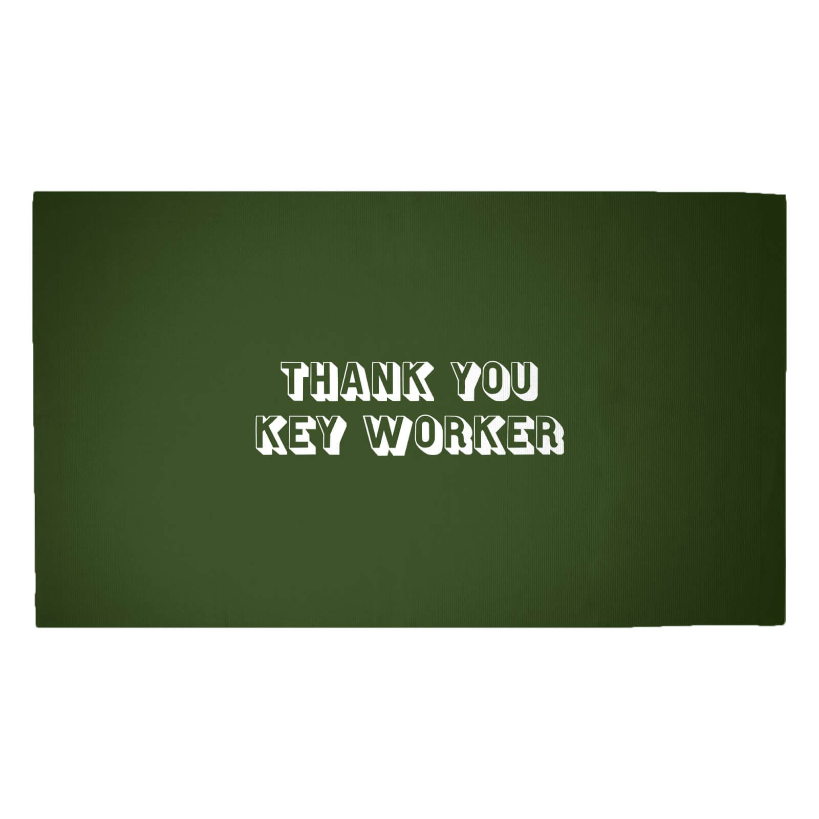 Thank You Key Worker Woven Rug - Medium