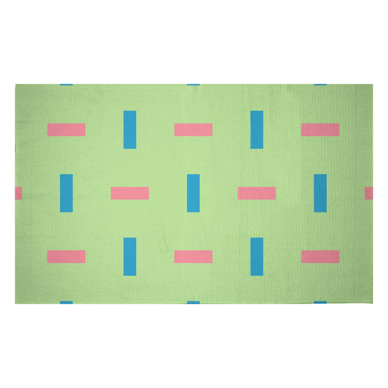 Spaced Bricks Woven Rug - Small