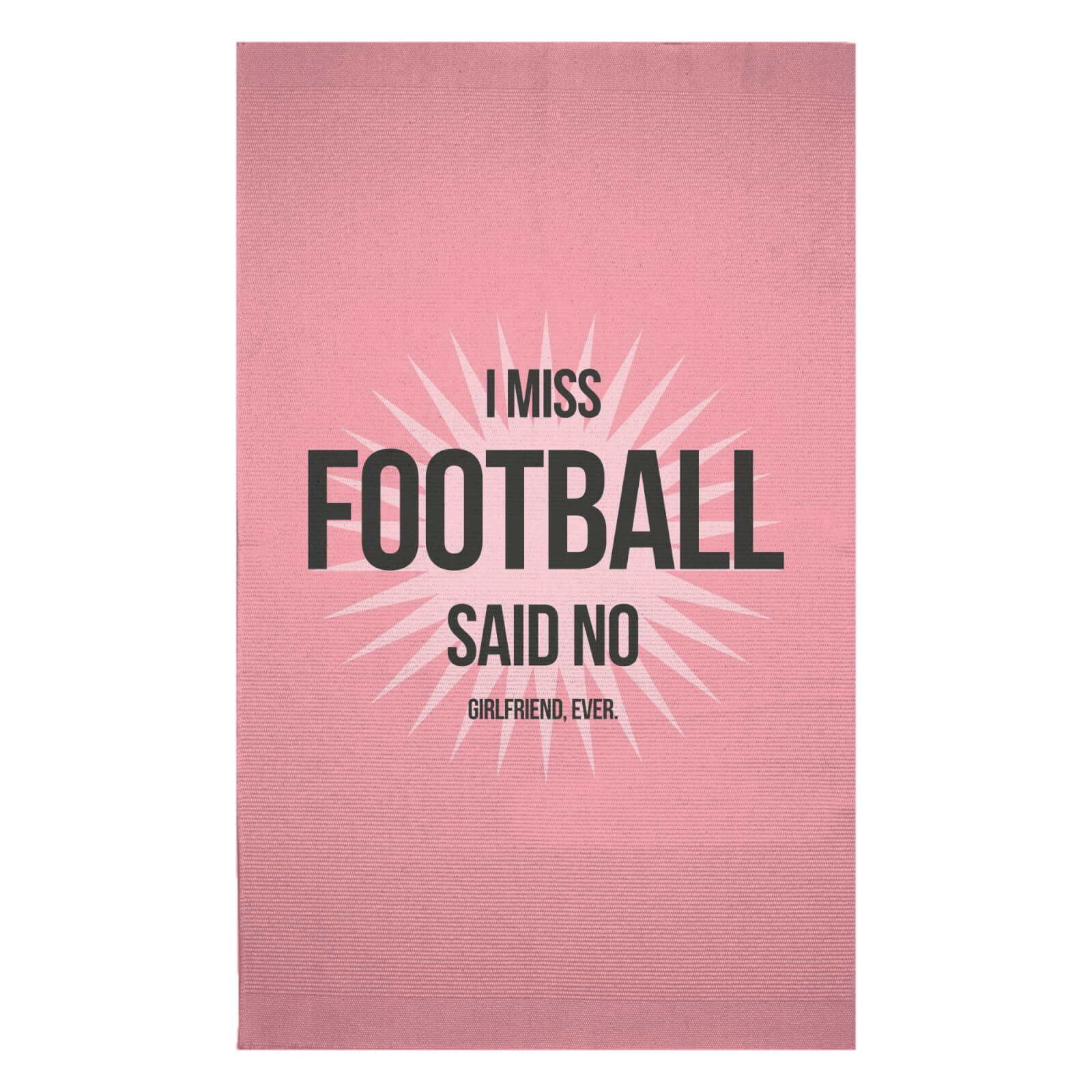 I Miss Football Woven Rug - Small