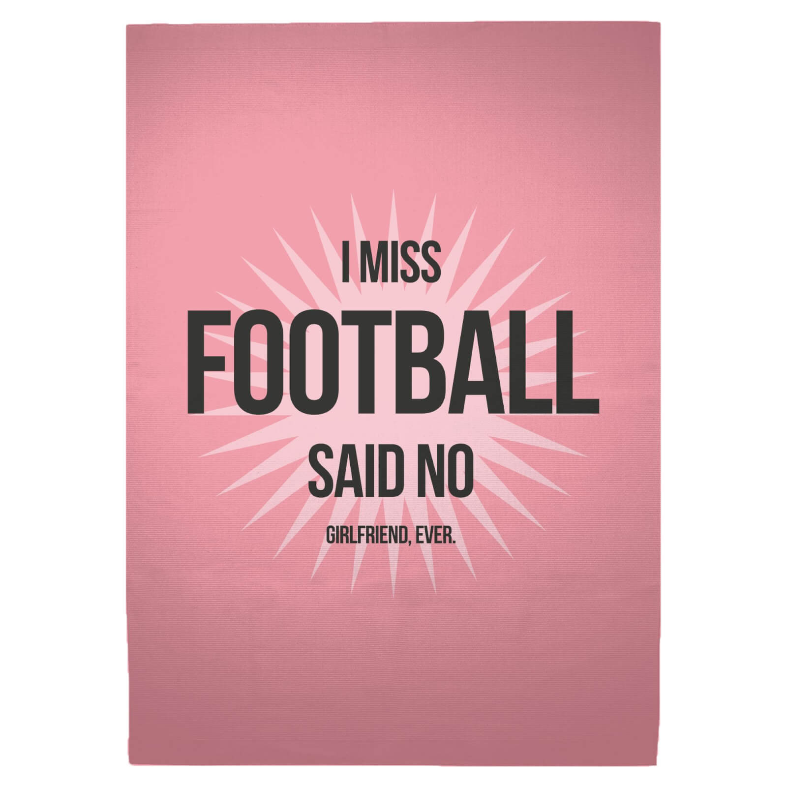 I Miss Football Woven Rug - Large
