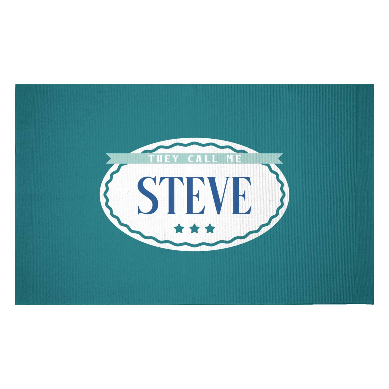 They Call Me Steve Woven Rug - Small