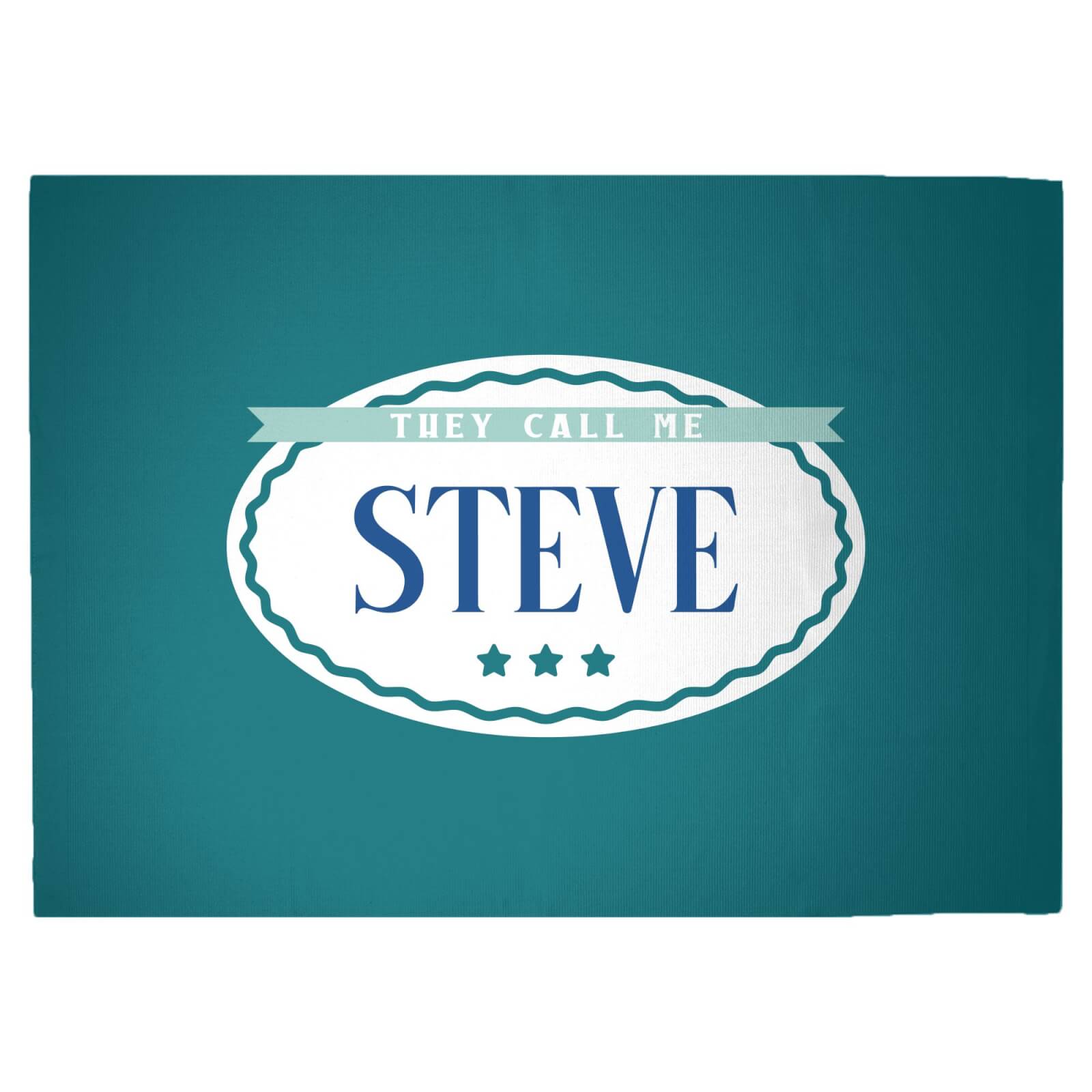 They Call Me Steve Woven Rug - Large