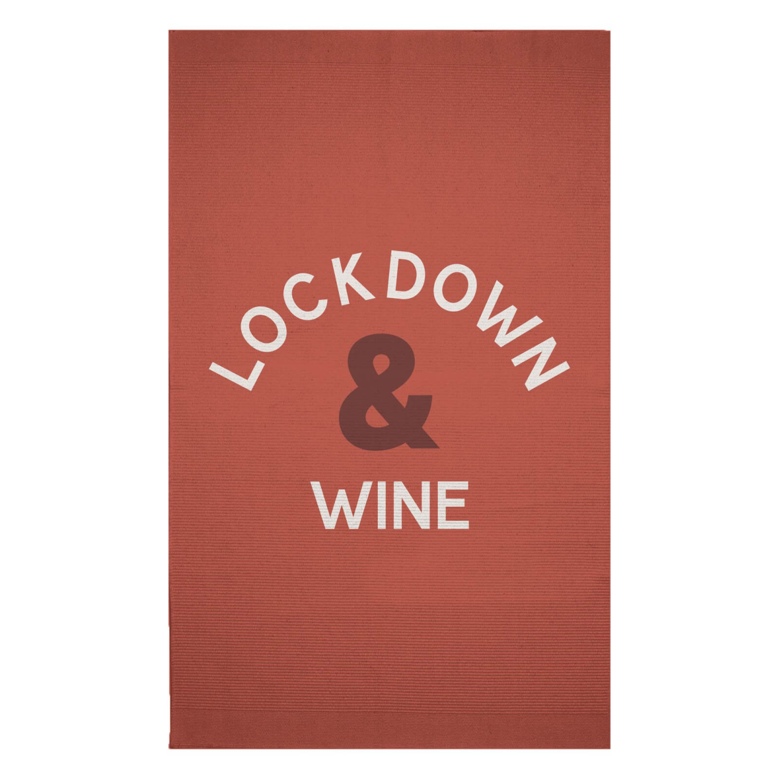 Lockdown & WIne Woven Rug - Small