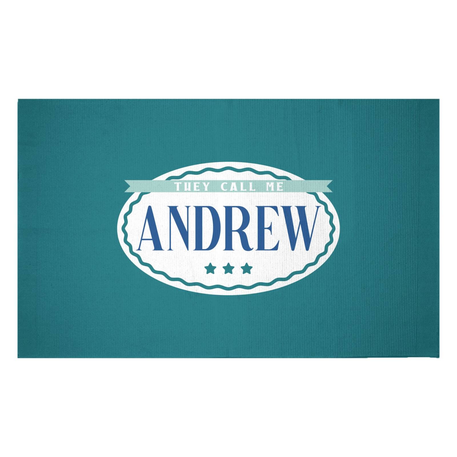They Call Me Andrew Woven Rug - Small