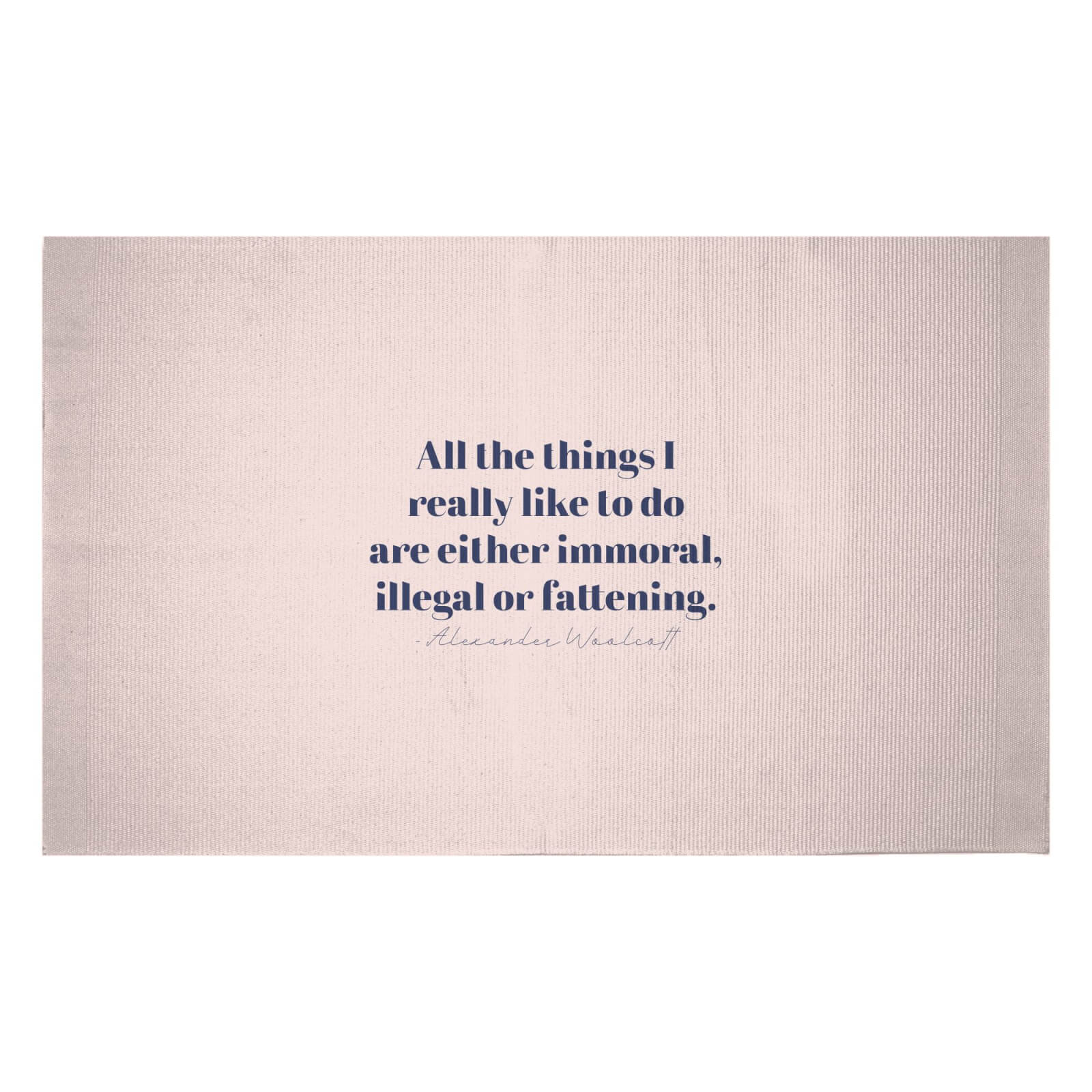 All The Things I Really Like To Do Woven Rug - Small