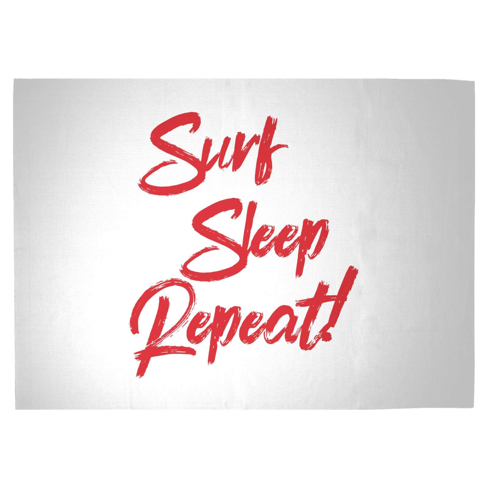 Surf Sleep Repeat Woven Rug - Large
