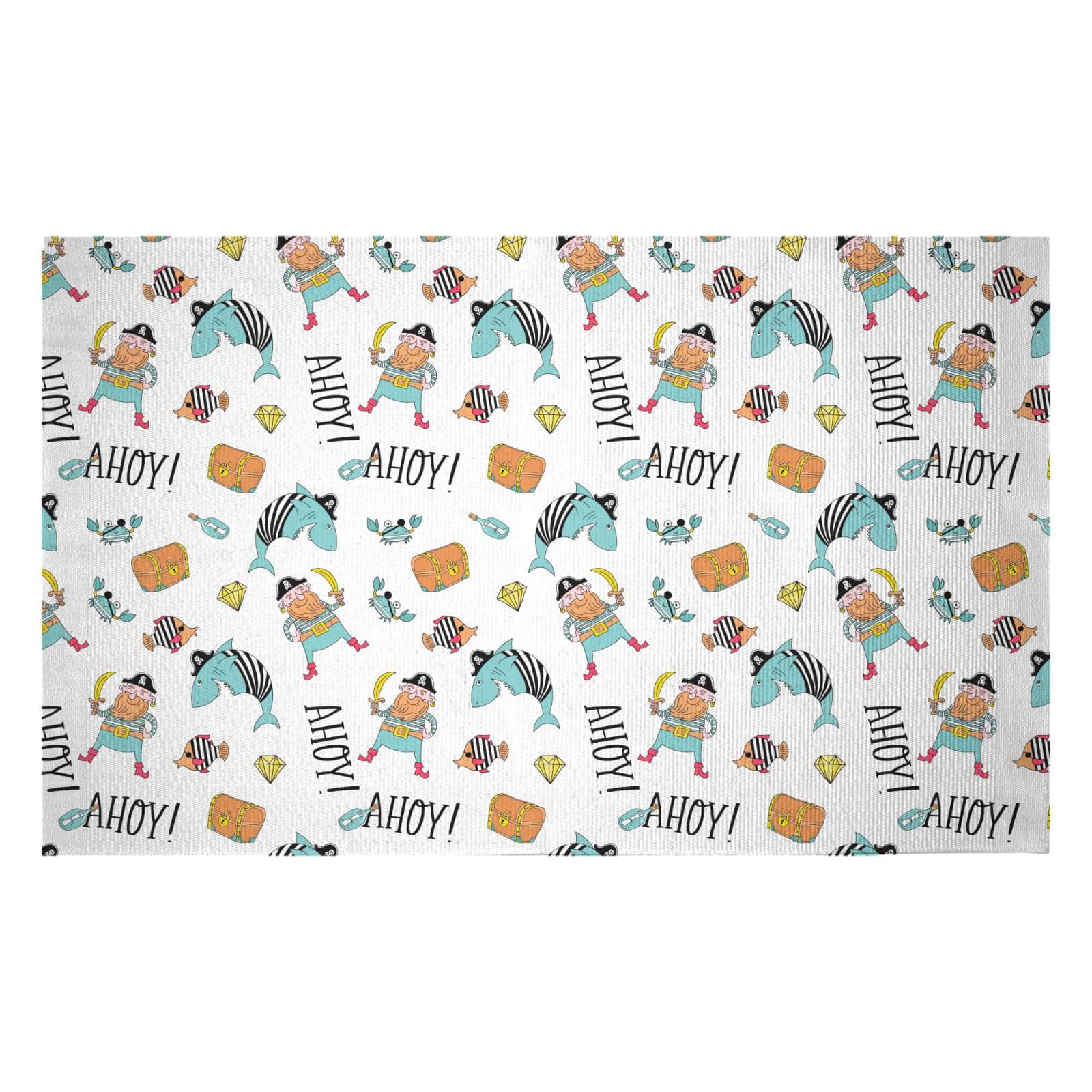 Ahoy There Mateys Woven Rug - Small