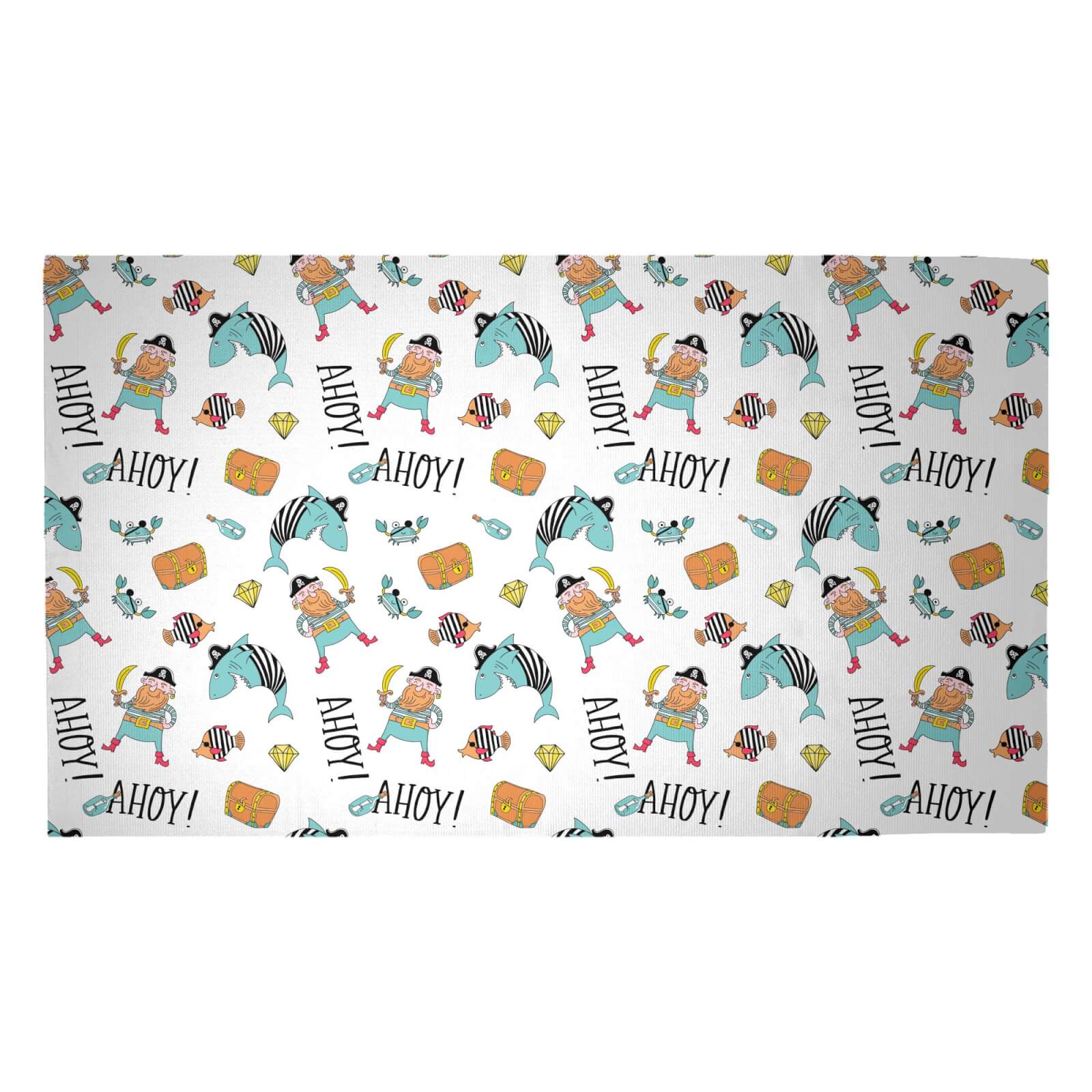 Ahoy There Mateys Woven Rug - Medium