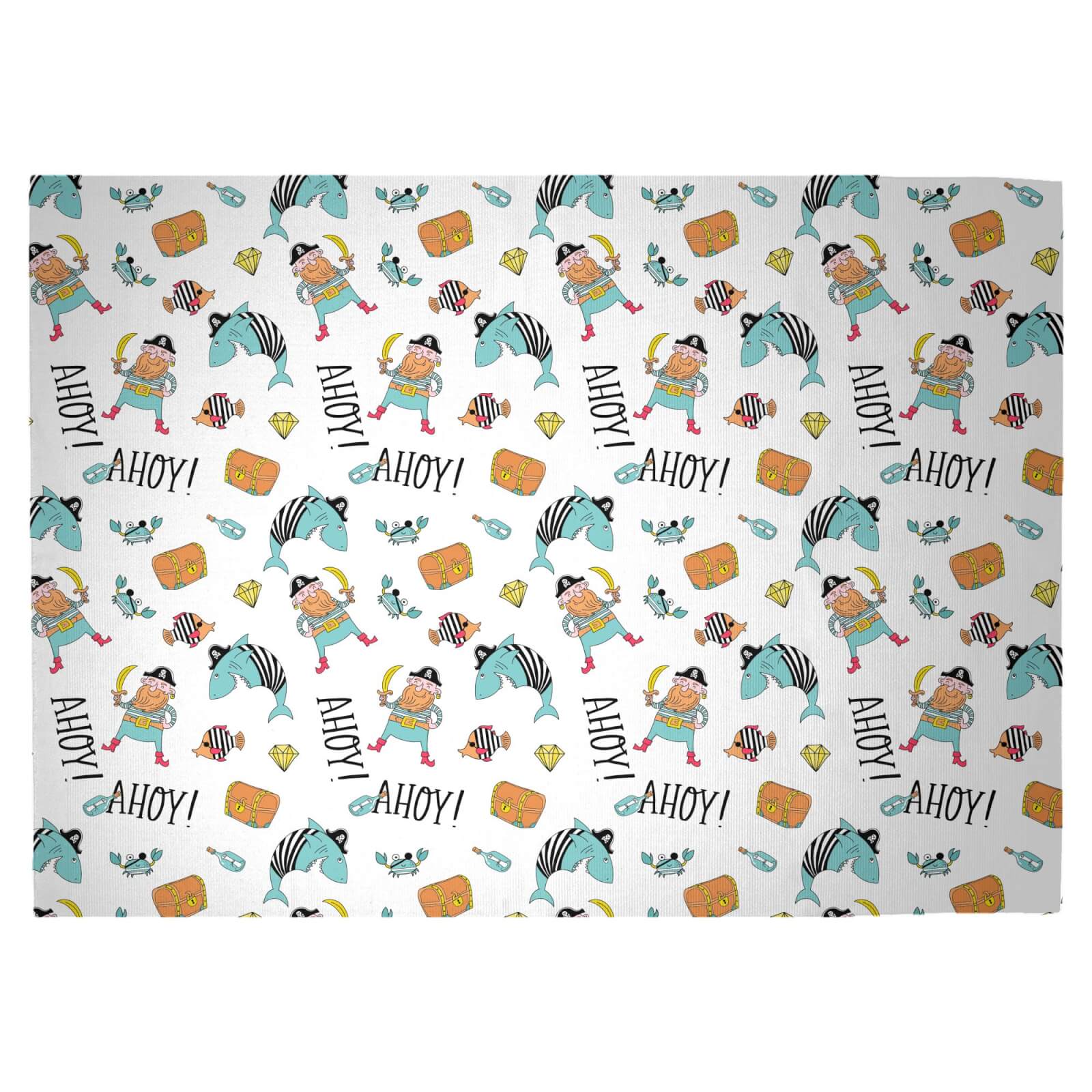 Ahoy There Mateys Woven Rug - Large