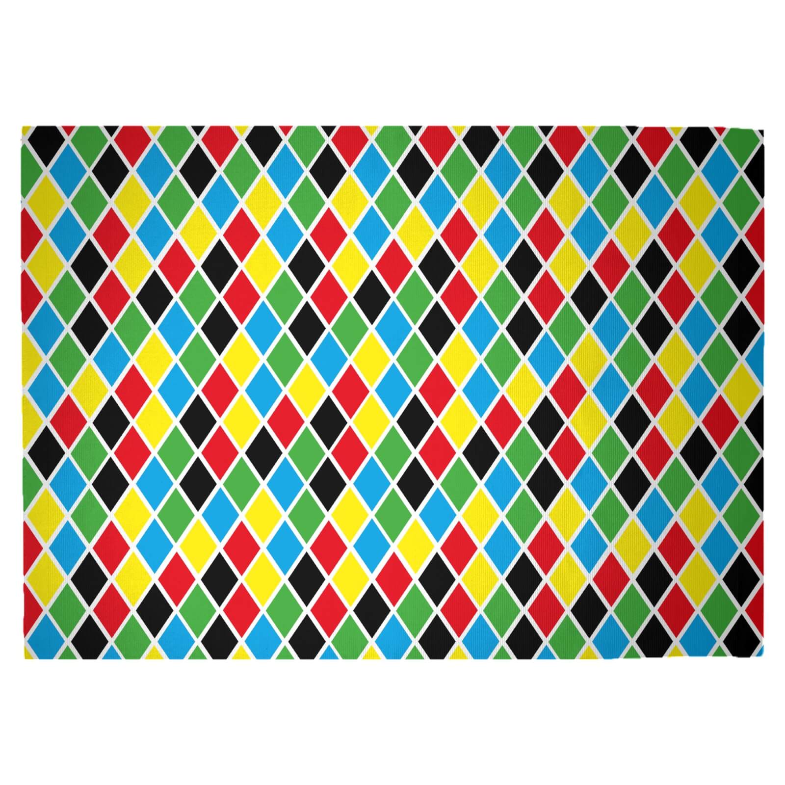 Clown Pattern Woven Rug - Large