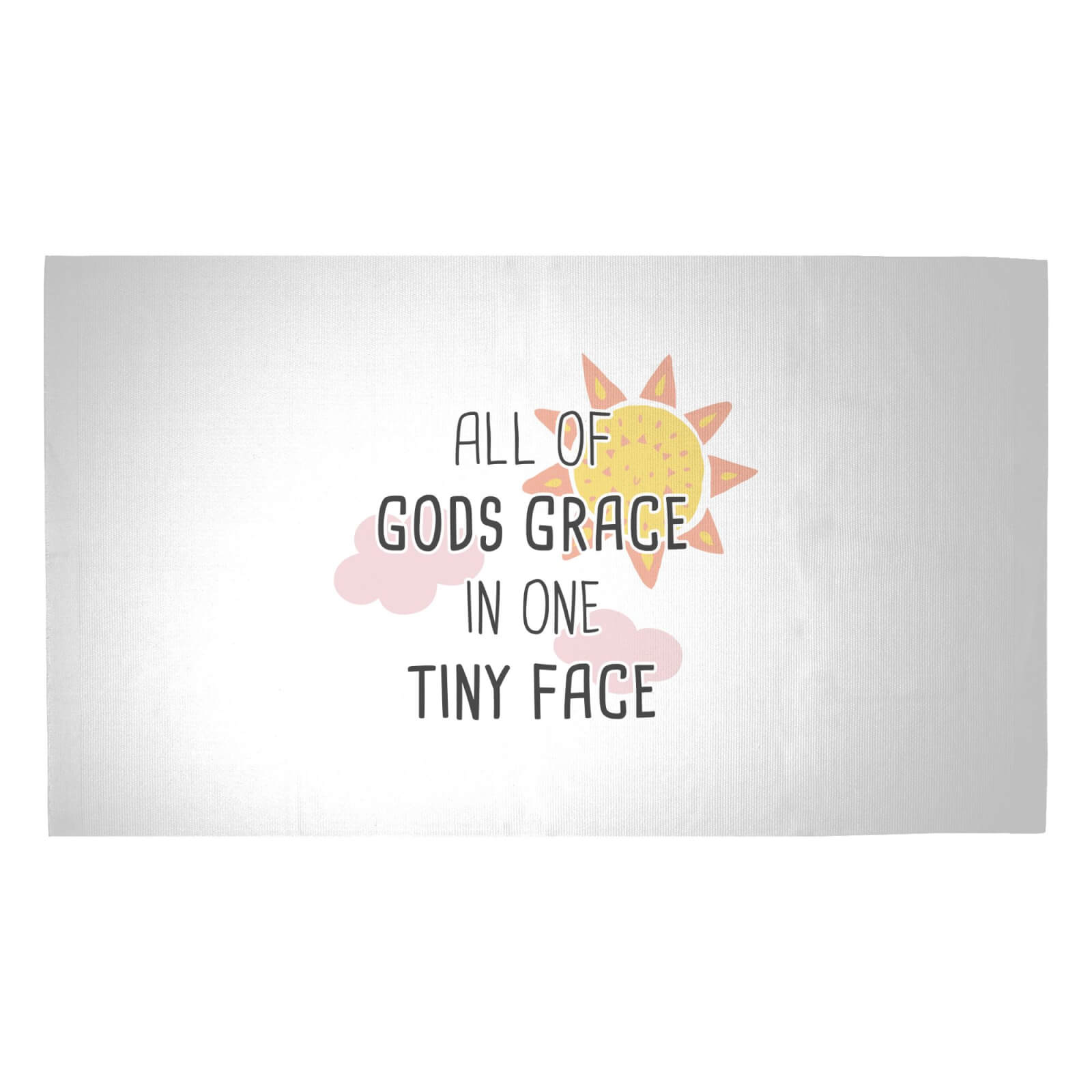 All Of Gods Grace In One Tiny Face Woven Rug - Medium