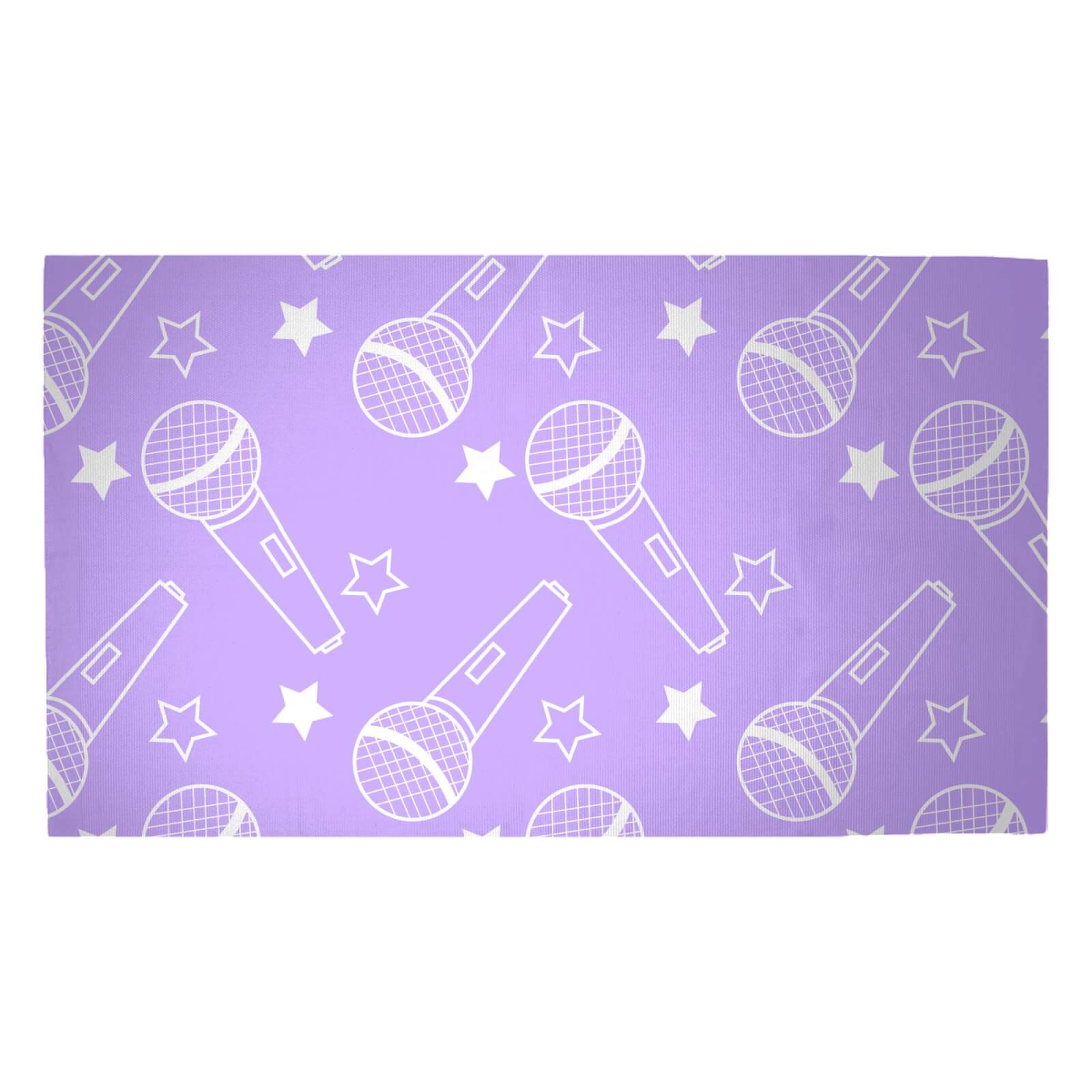 Microphones Woven Rug - Medium