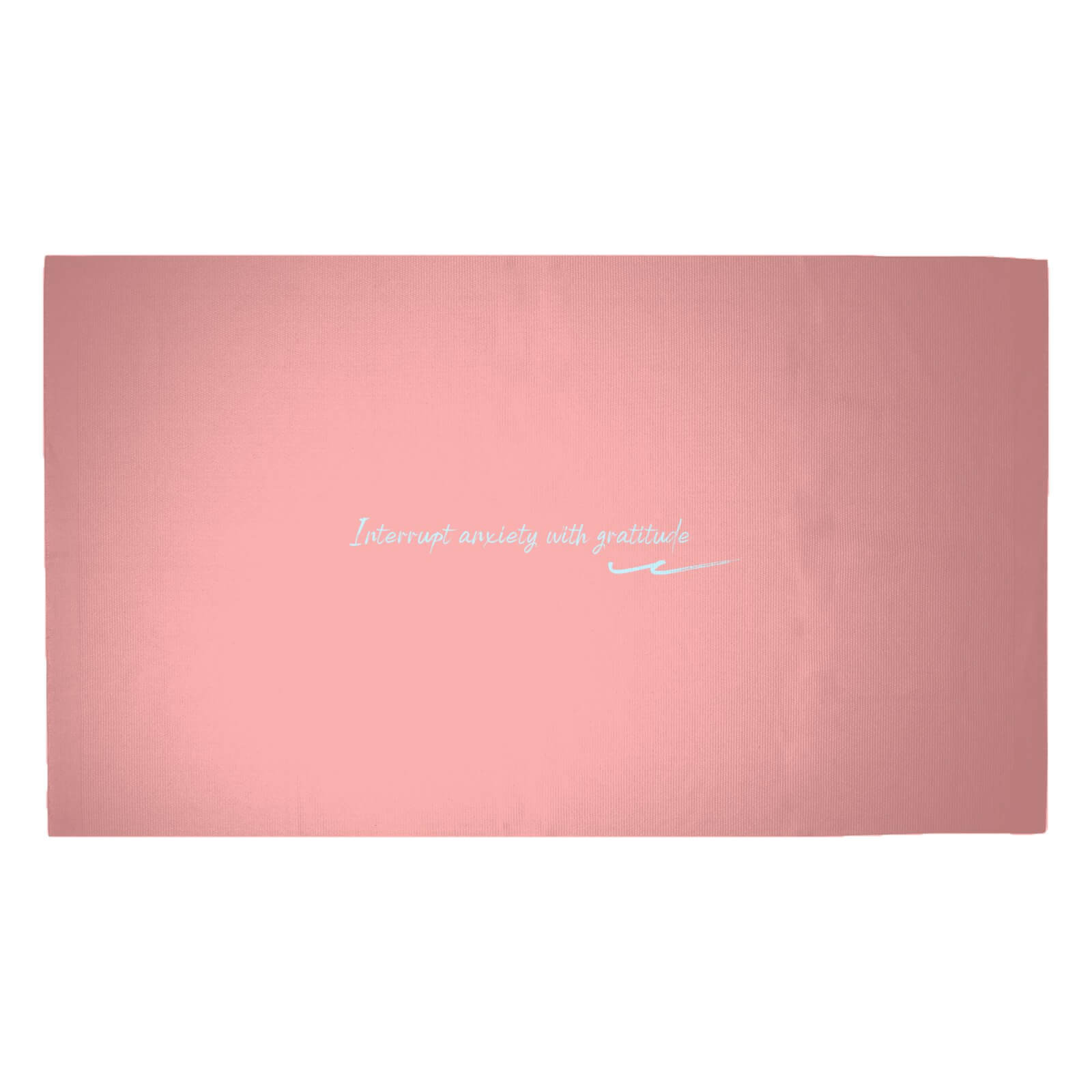 Interrupt Anxiety With Gratitude Woven Rug - Medium