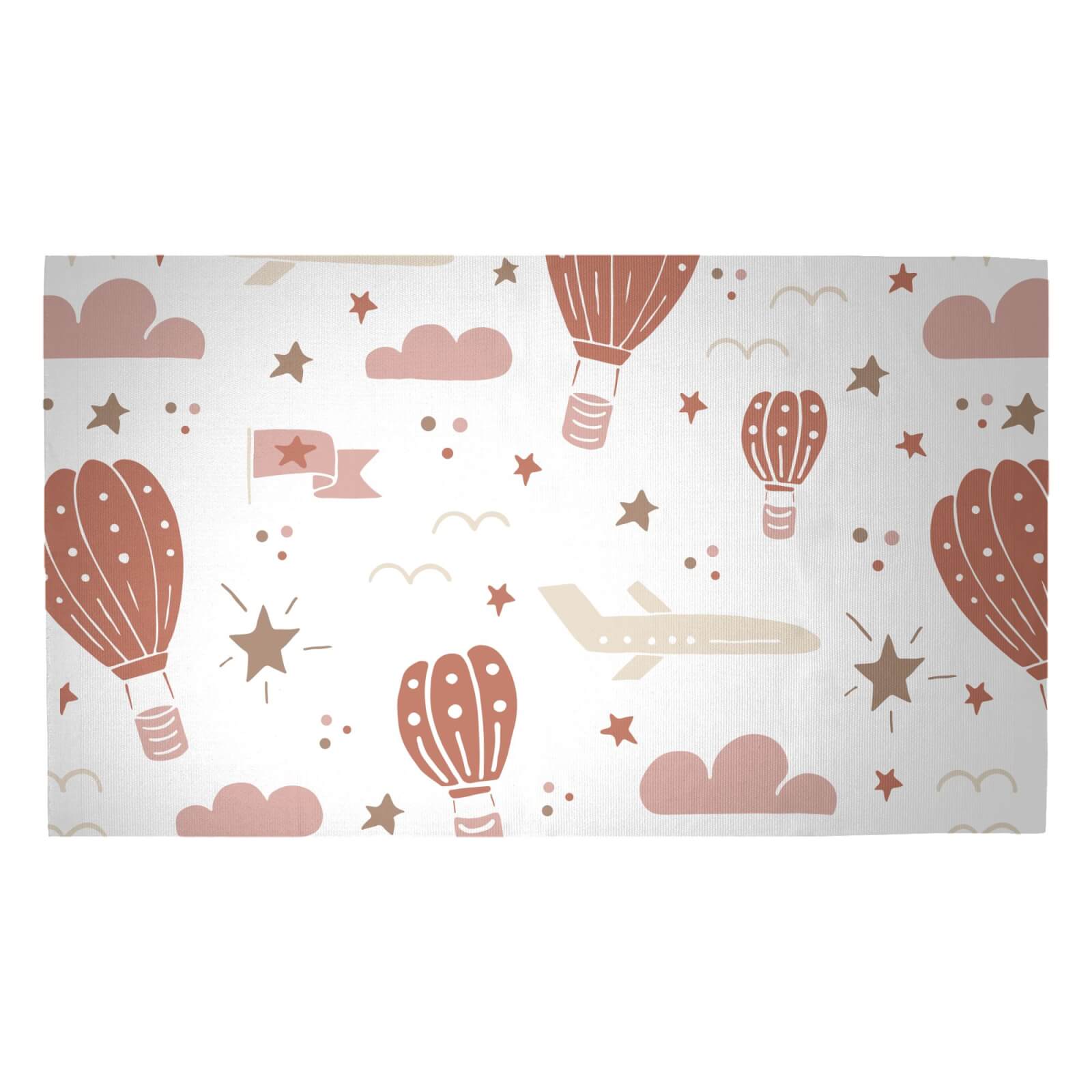 Earth Toned Kids Pattern Woven Rug - Medium