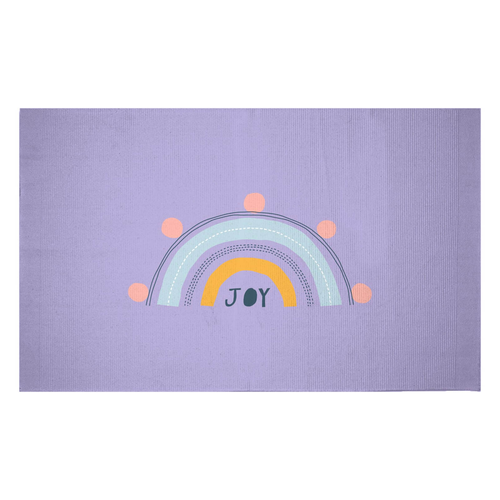 Joy Rainbow Woven Rug - Small