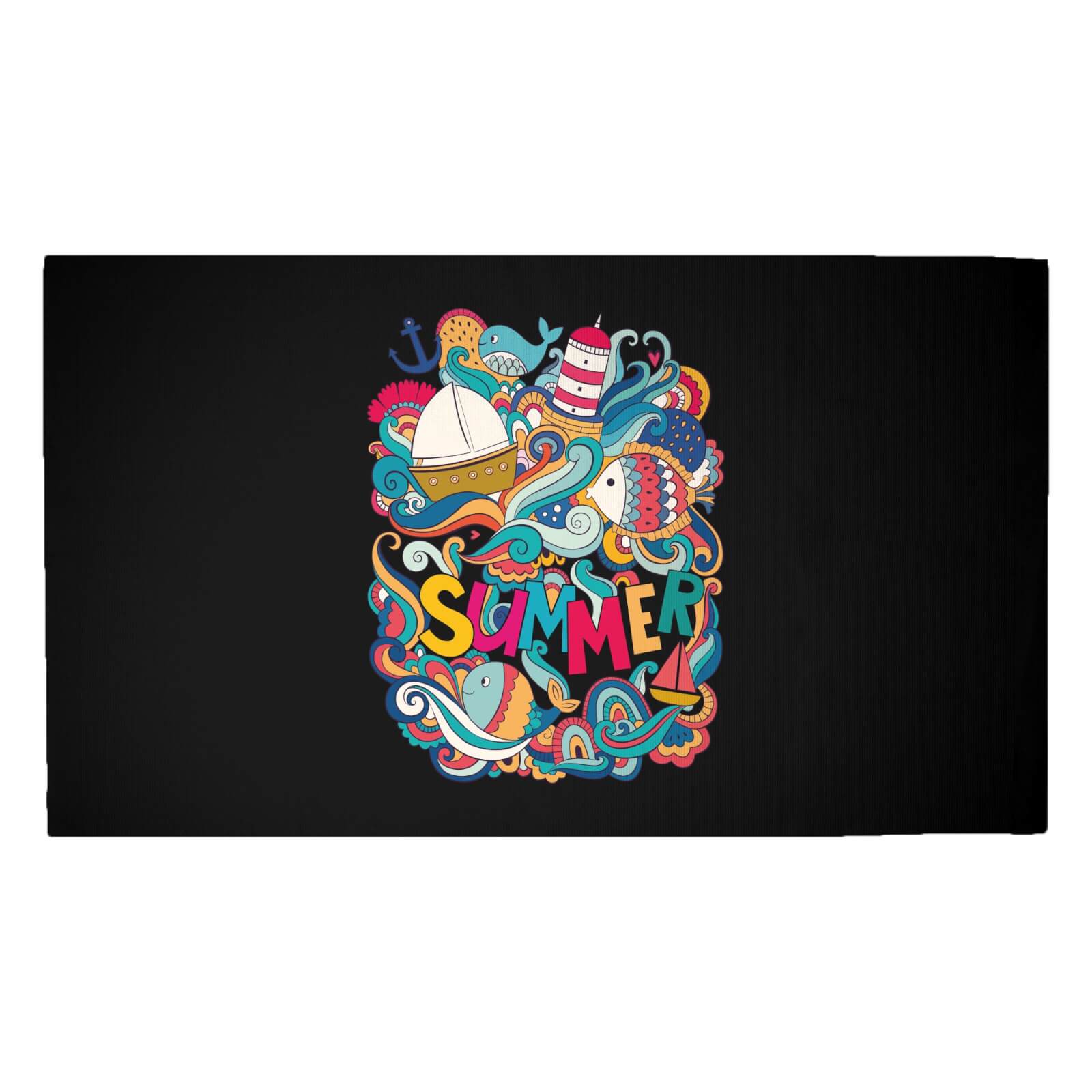Summer Collage Woven Rug - Medium