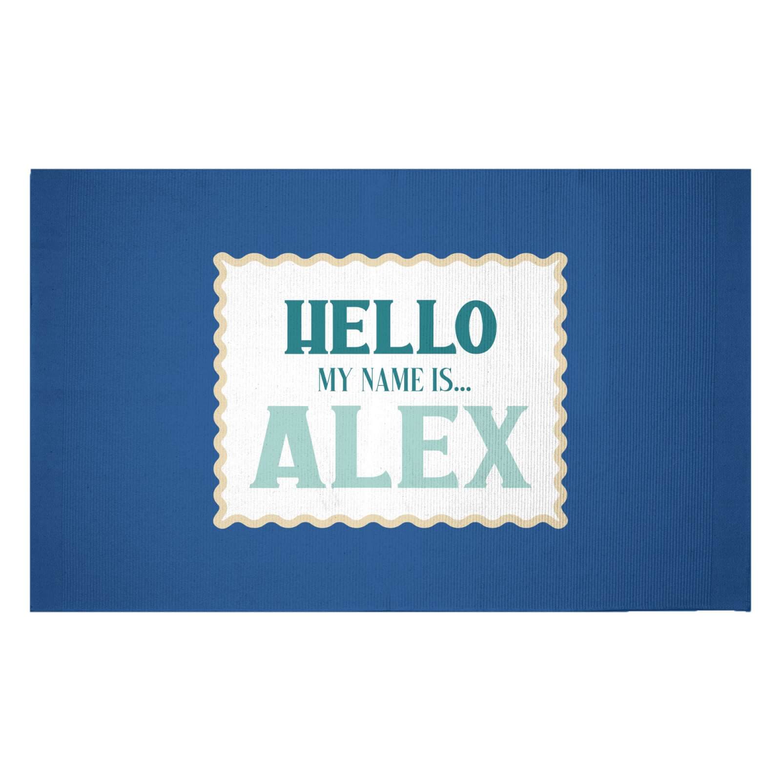Hello, My Name Is Alex Woven Rug - Small