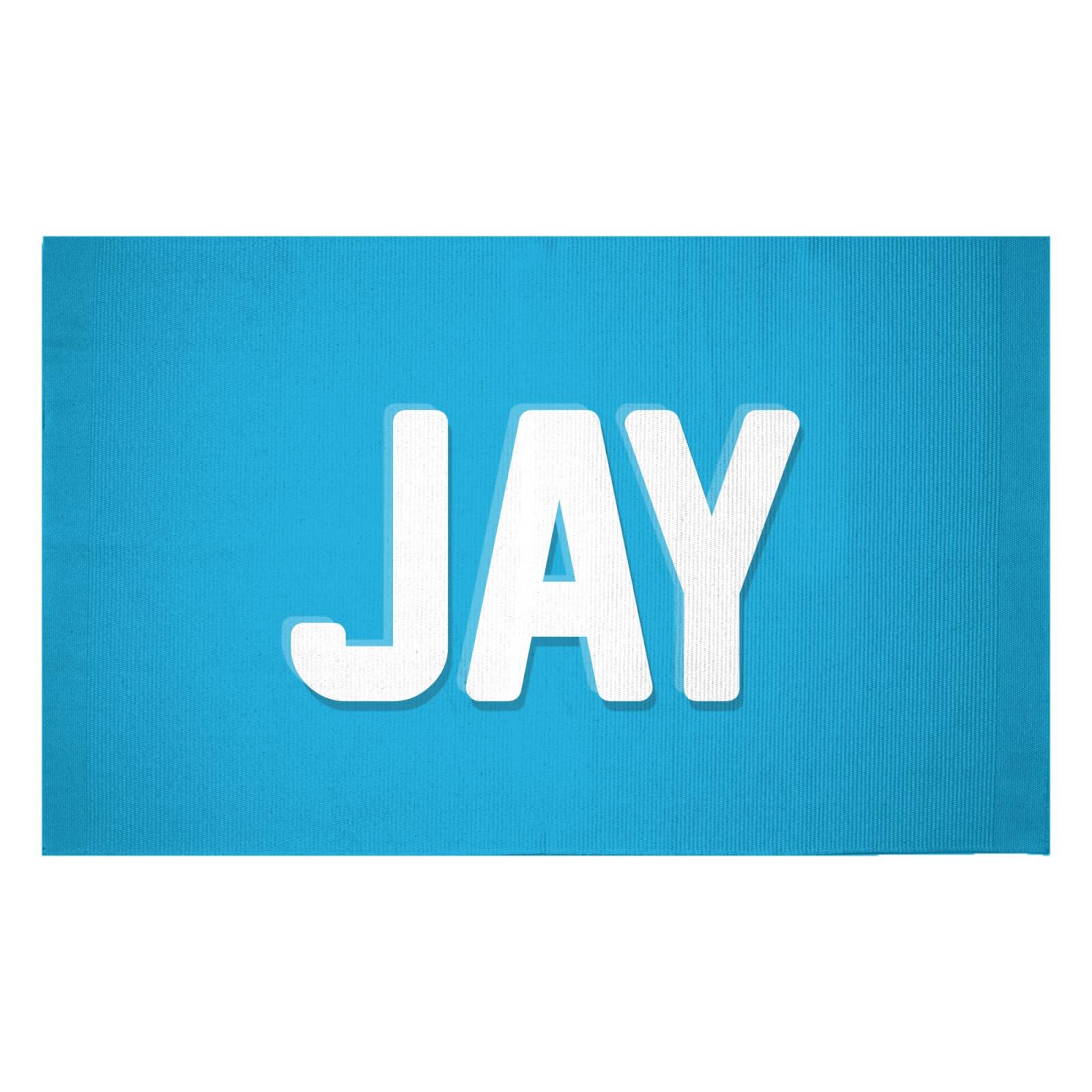 Embossed Jay Woven Rug - Small